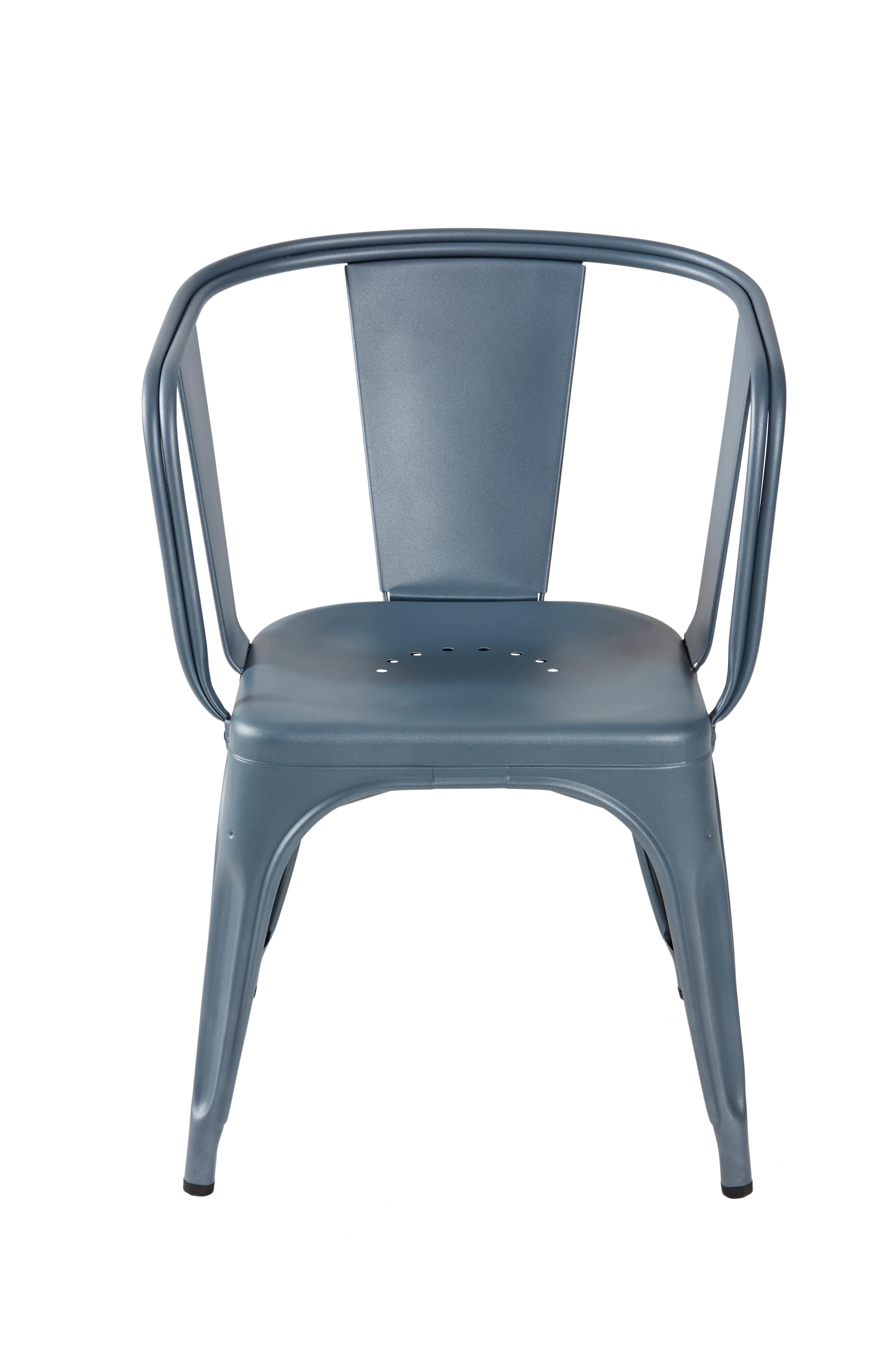 For Sale: Blue (Bleu Provence) D-Armchair in Pop Colors by Xavier Pauchard & Tolix 2