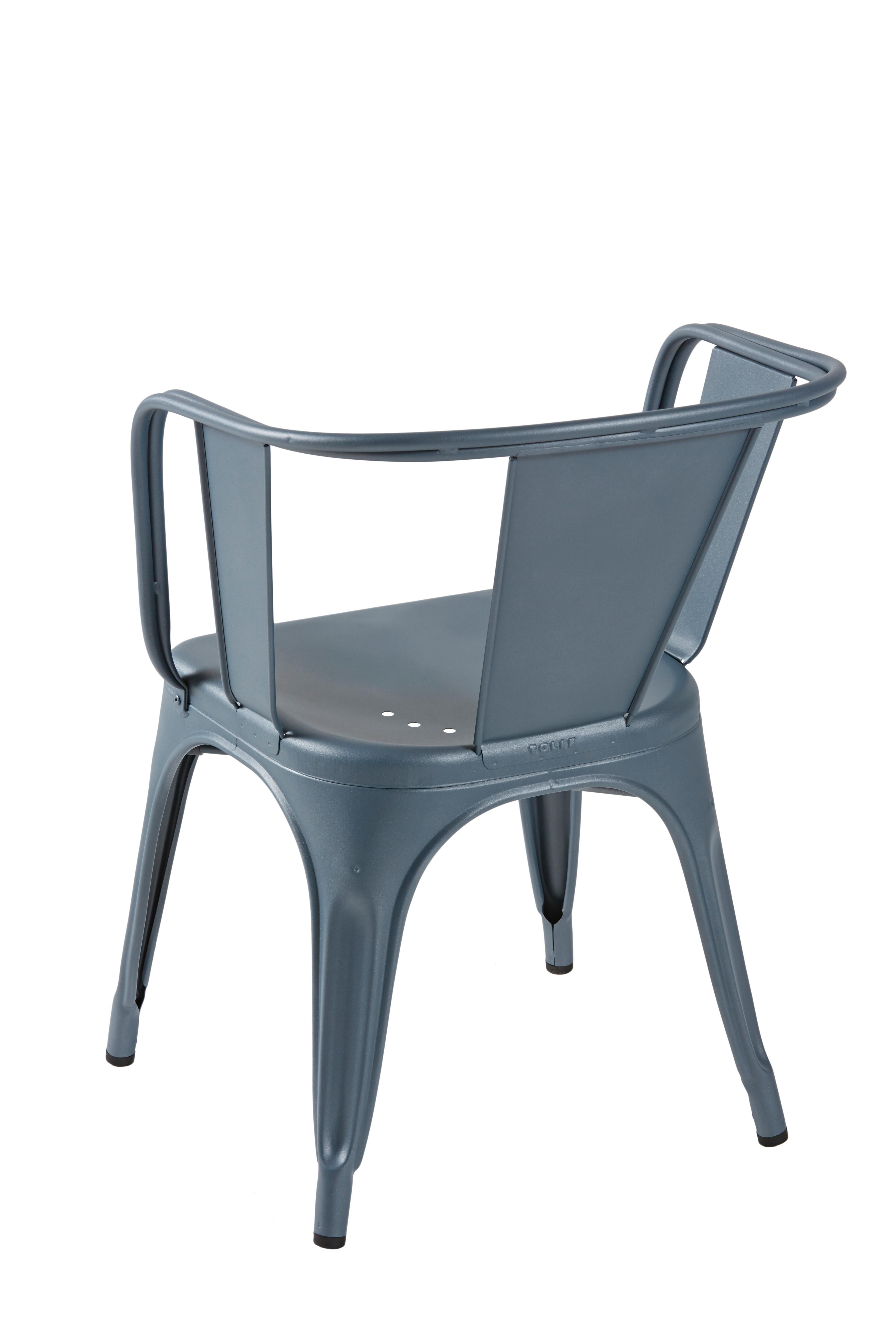 For Sale: Blue (Bleu Provence) D-Armchair in Pop Colors by Xavier Pauchard & Tolix 4