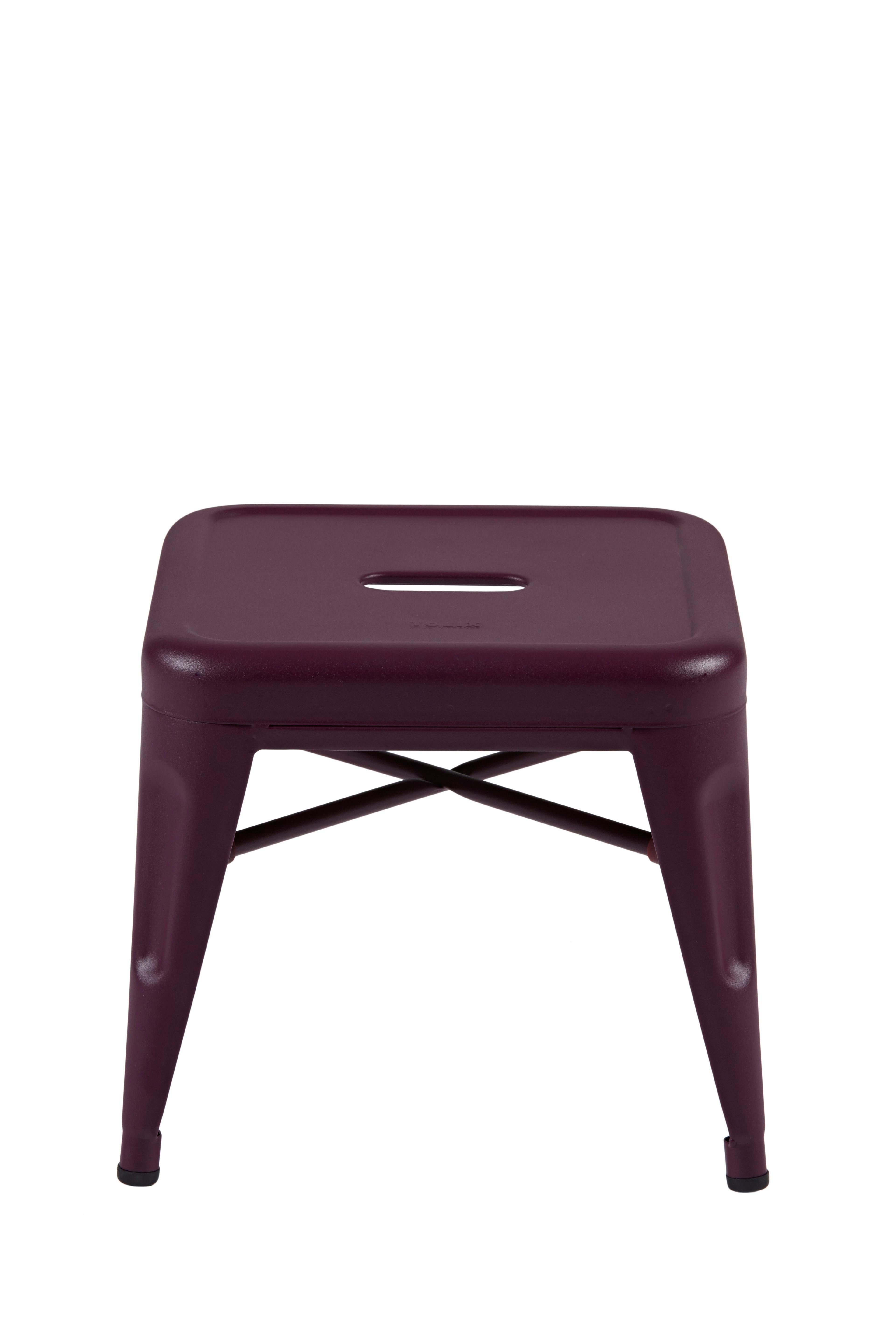 For Sale: Purple (Aubergine) H Stool 30 in Pop Colors by Chantal Andriot and Tolix 2