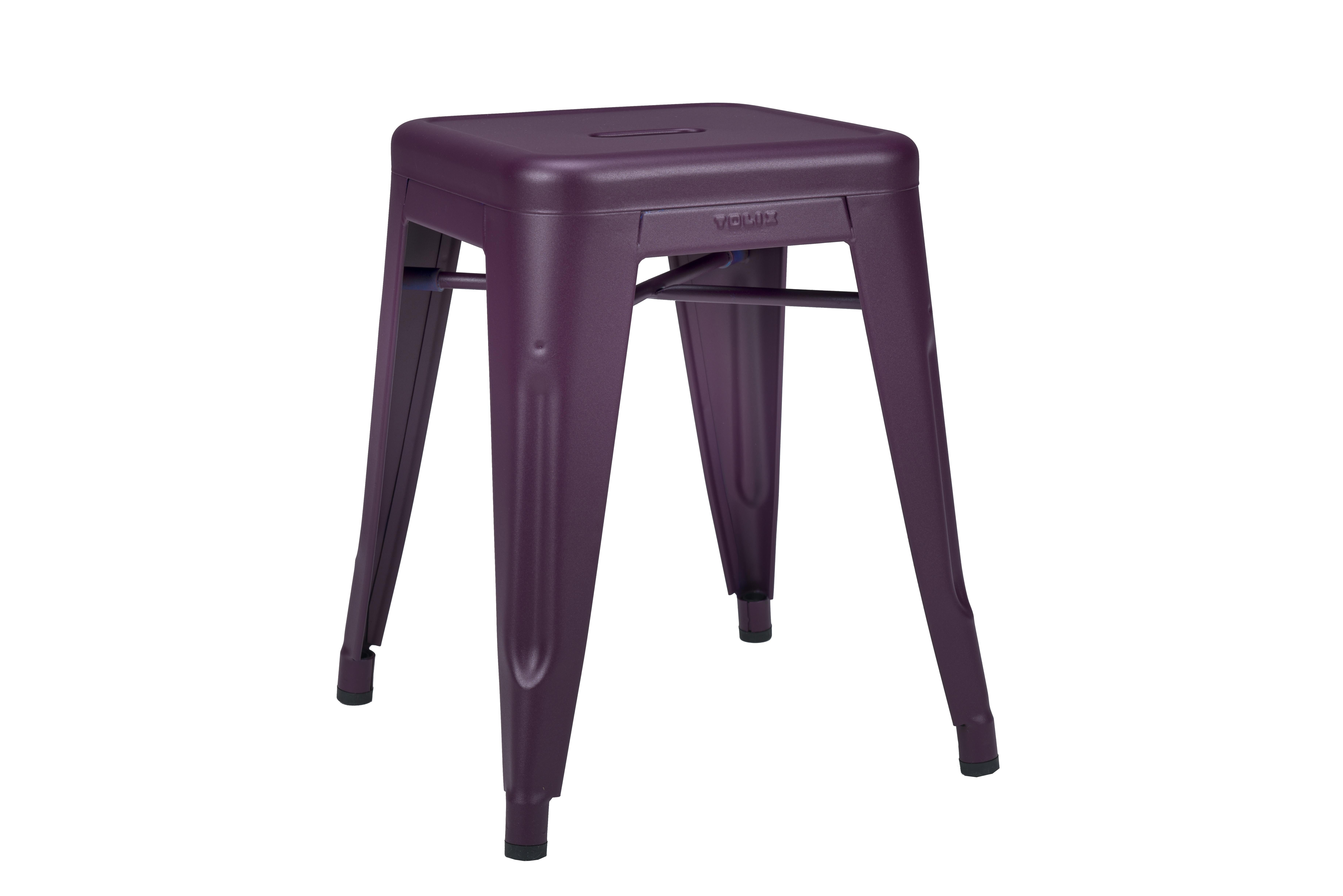 For Sale: Purple (Aubergine) H Stool 45 in Pop Colors by Chantal Andriot and Tolix 3