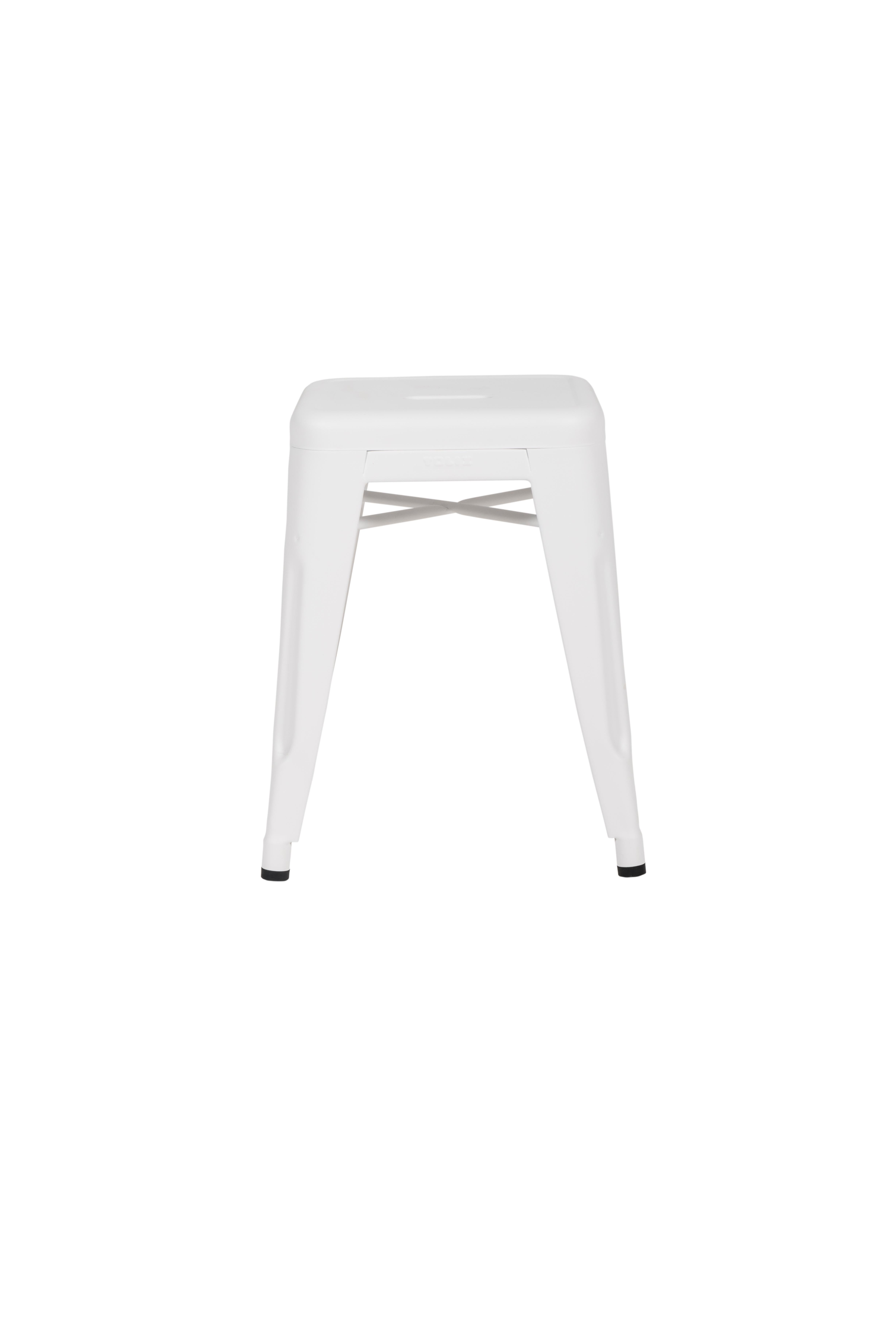 For Sale: White (Blanc) H Stool 45 in Essential Colors by Chantal Andriot and Tolix 2
