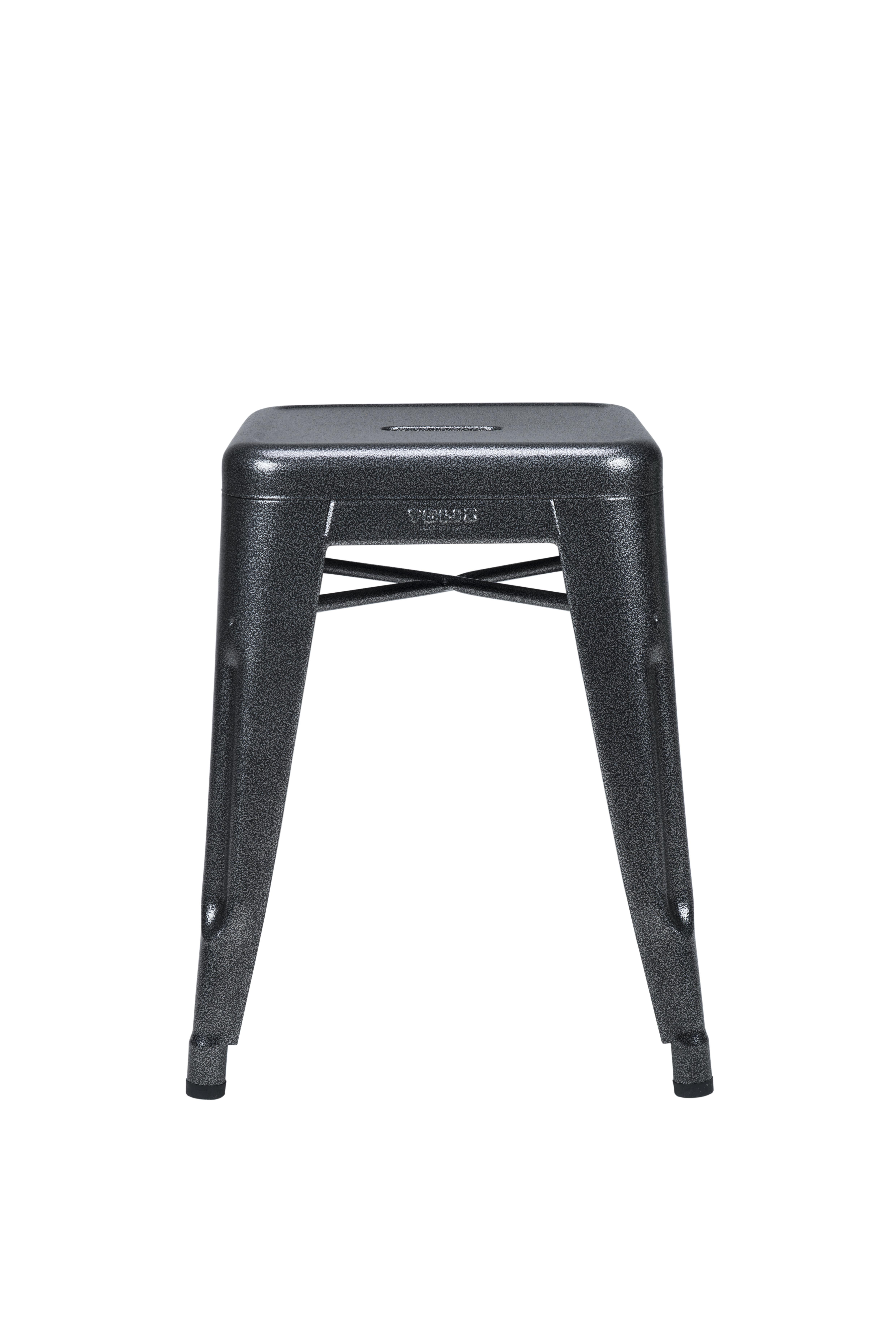 For Sale: Gray (Gris Martelé) H Stool 45 in Pop Colors by Chantal Andriot and Tolix