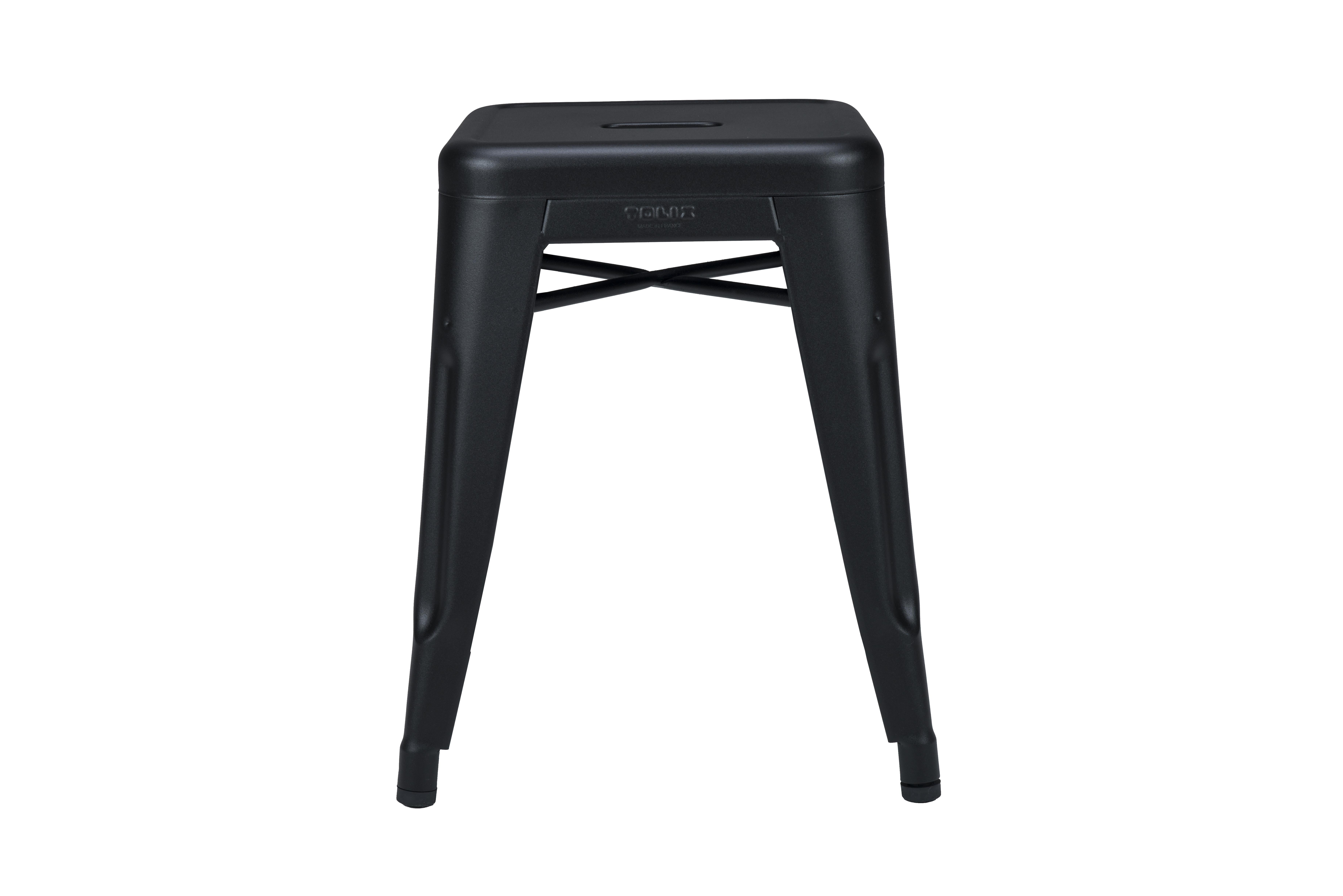 For Sale: Black (Noir) H Stool 45 in Essential Colors by Chantal Andriot and Tolix