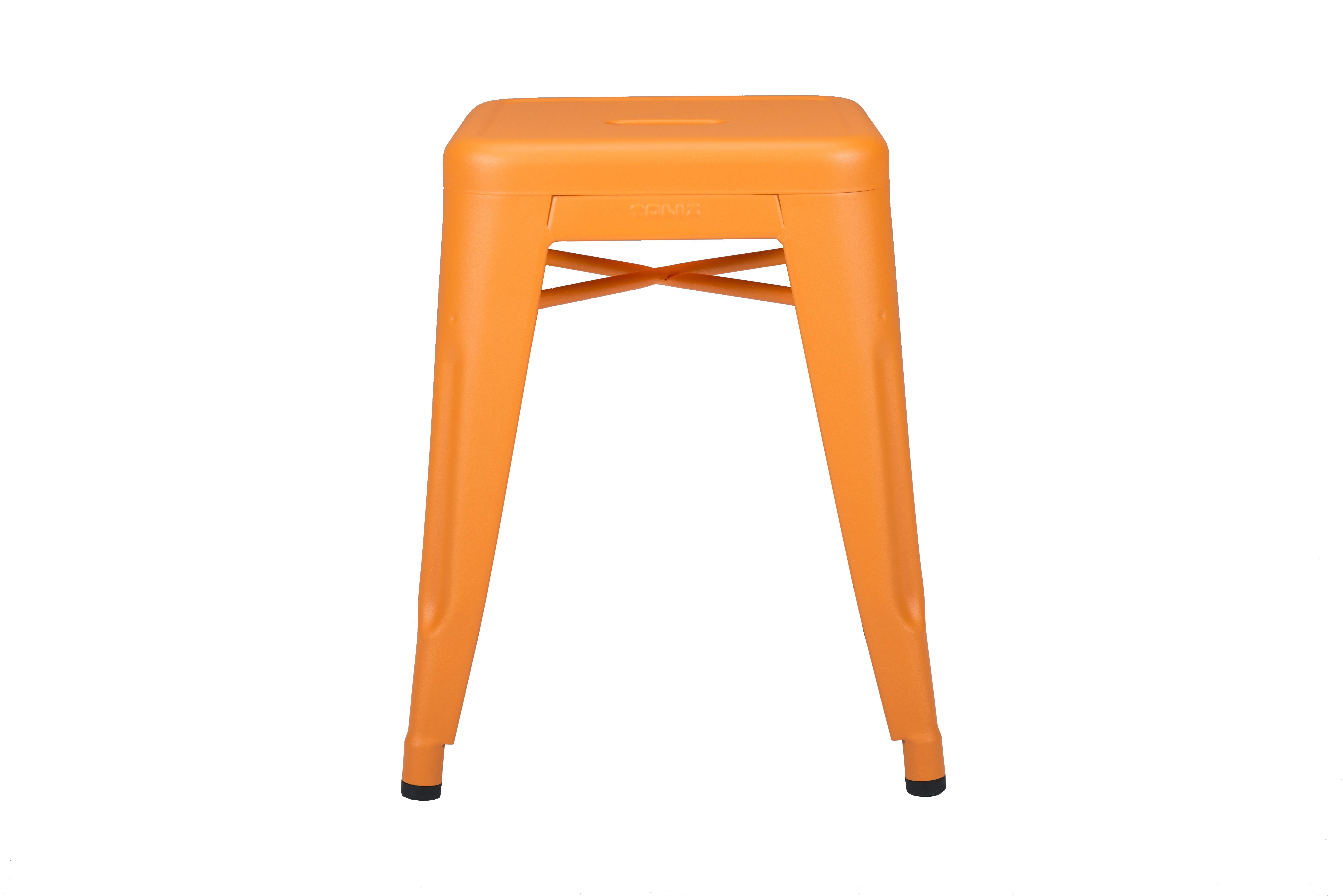 For Sale: Orange (Potiron) H Stool 45 in Essential Colors by Chantal Andriot and Tolix