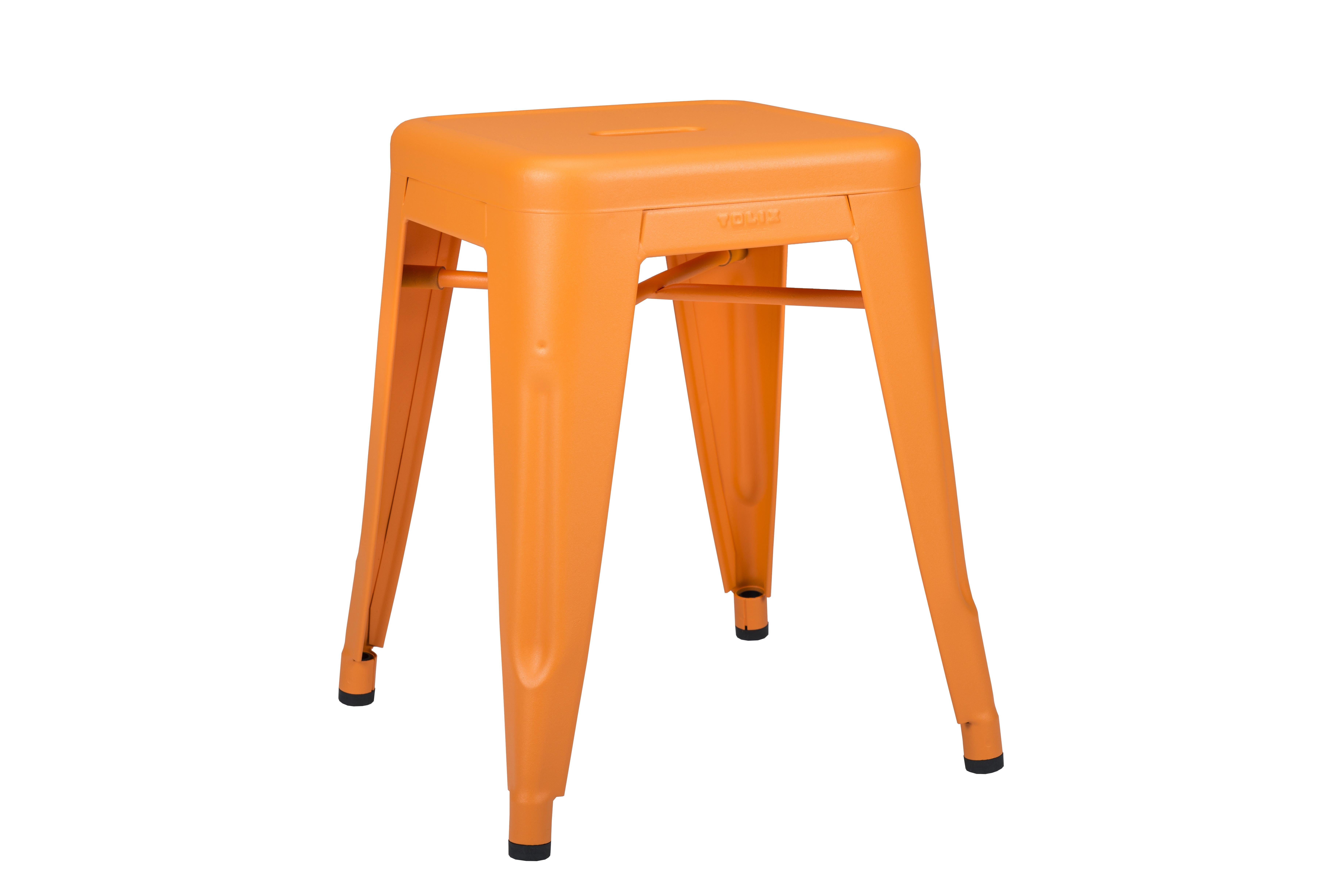 For Sale: Orange (Potiron) H Stool 45 in Essential Colors by Chantal Andriot and Tolix 2