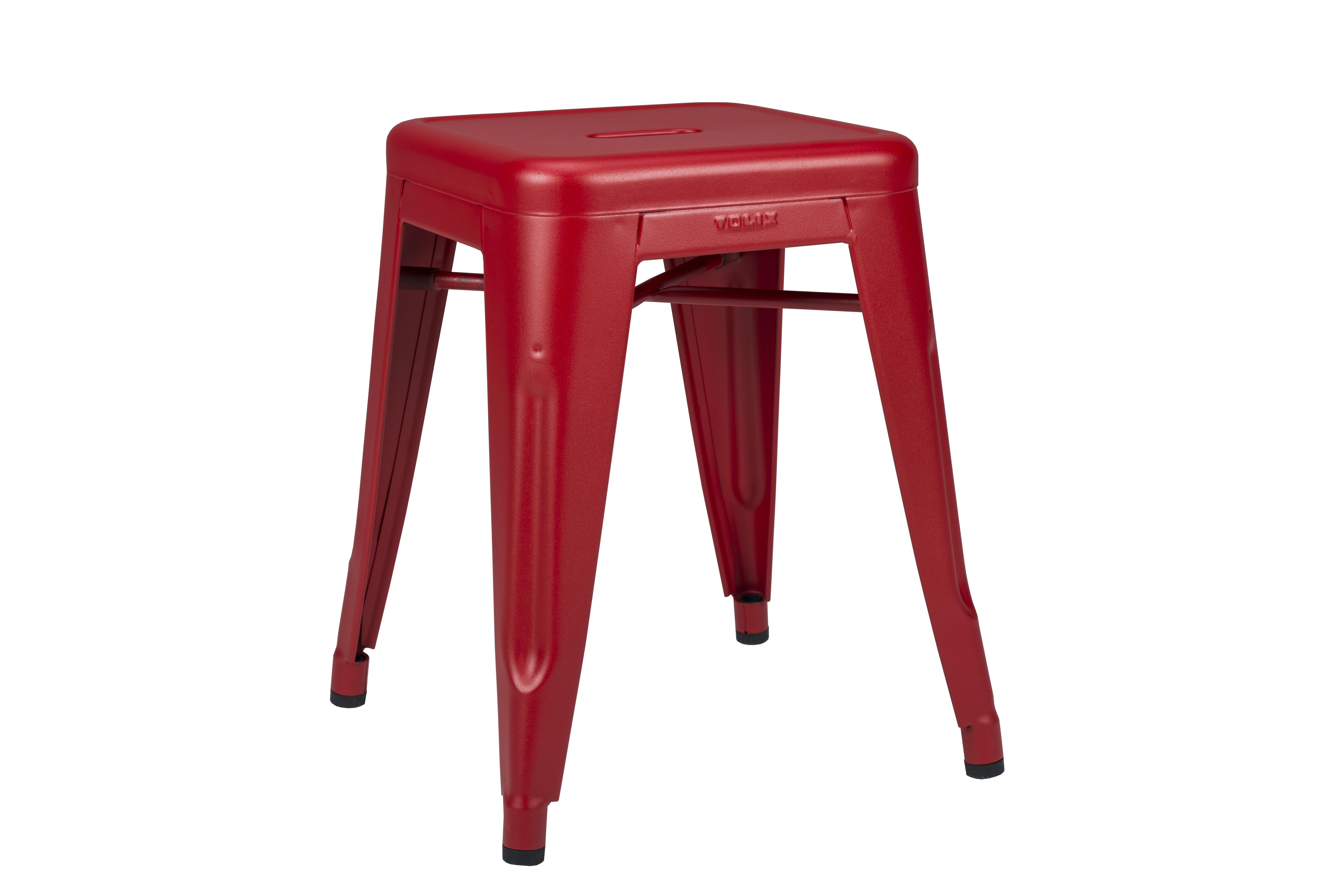 For Sale: Red (Piment) H Stool 45 in Essential Colors by Chantal Andriot and Tolix 2