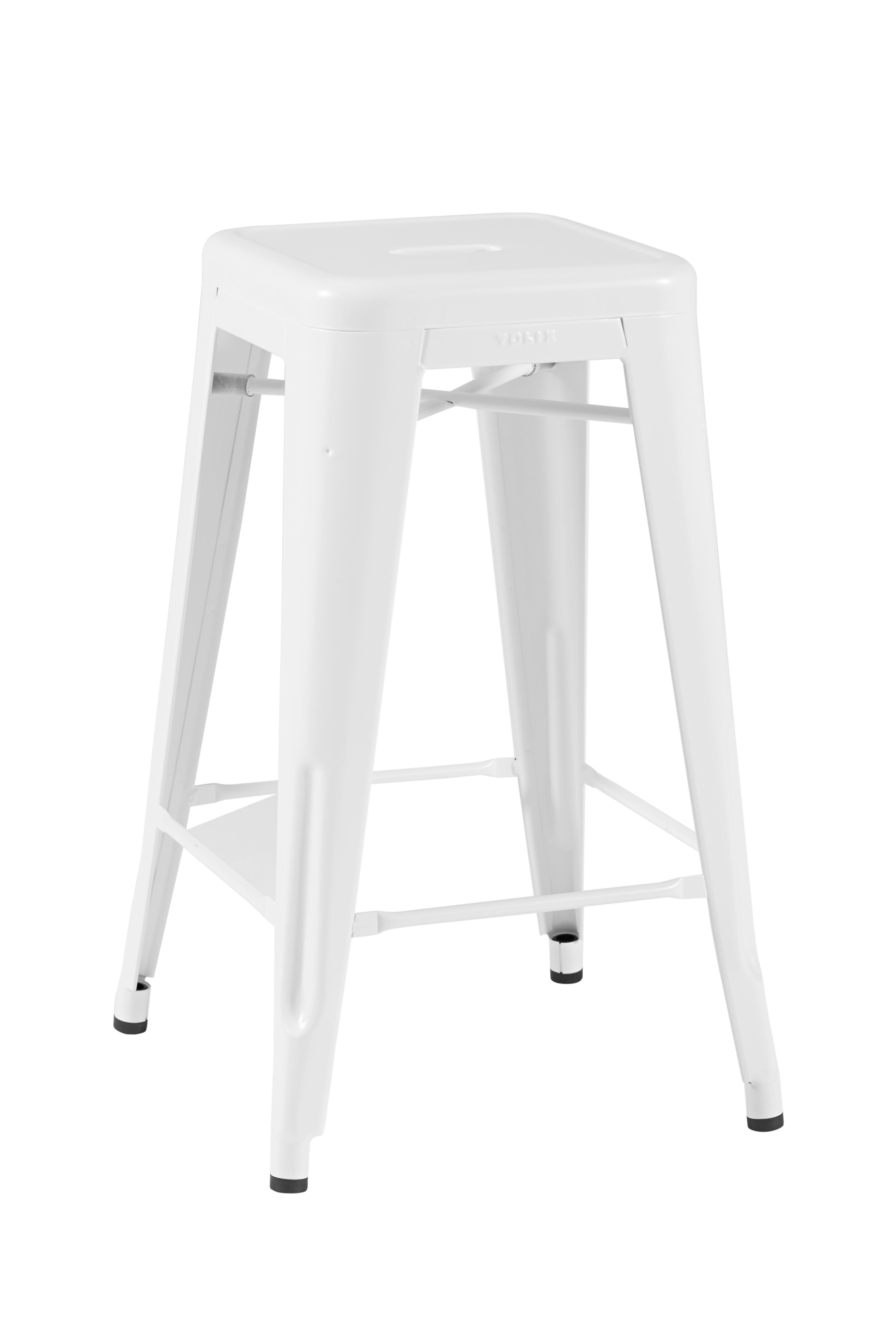 For Sale: White (Blanc) H Stool 65 in Essential Colors by Chantal Andriot and Tolix 3