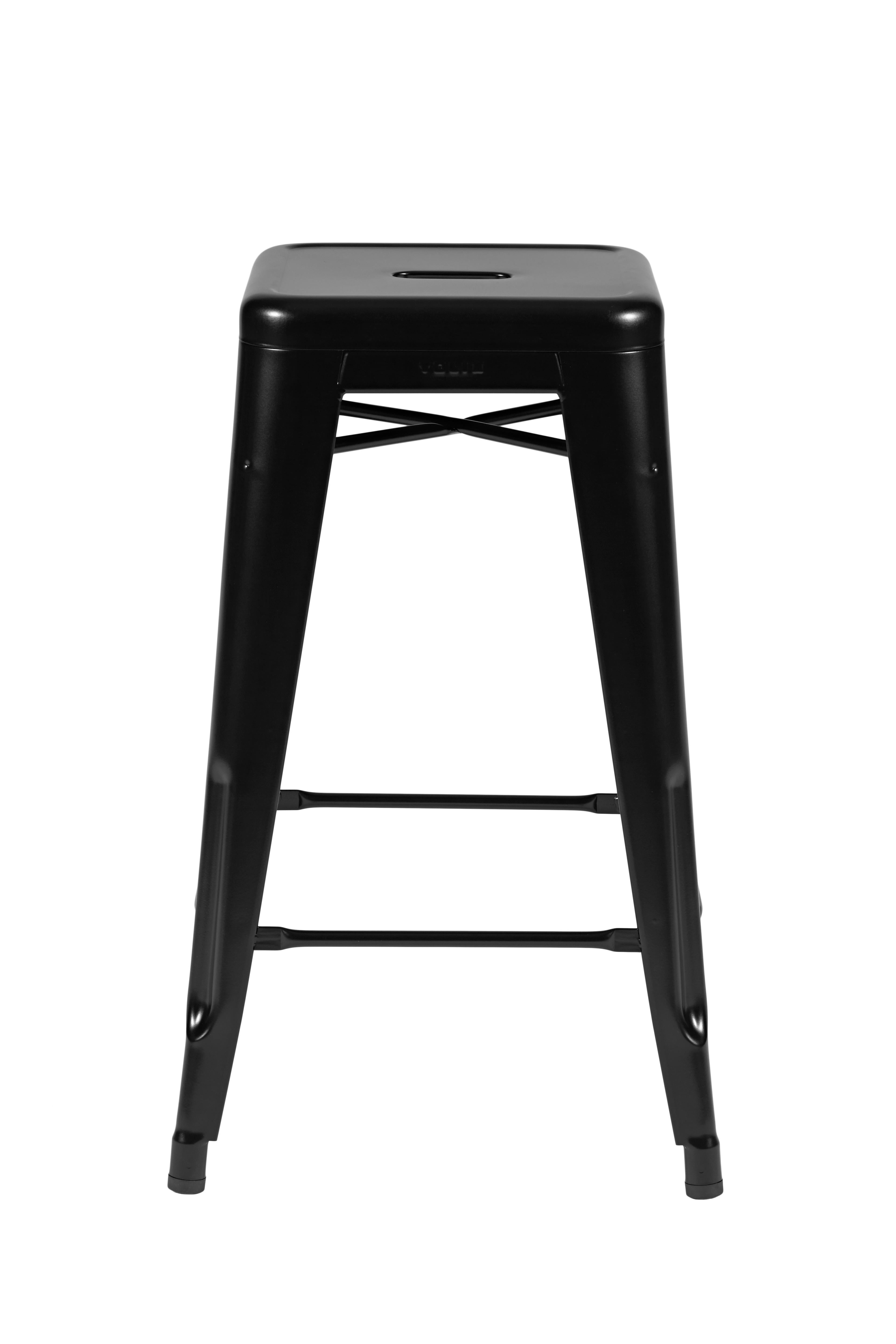 For Sale: Black (Noir) H Stool 65 in Essential Colors by Chantal Andriot and Tolix