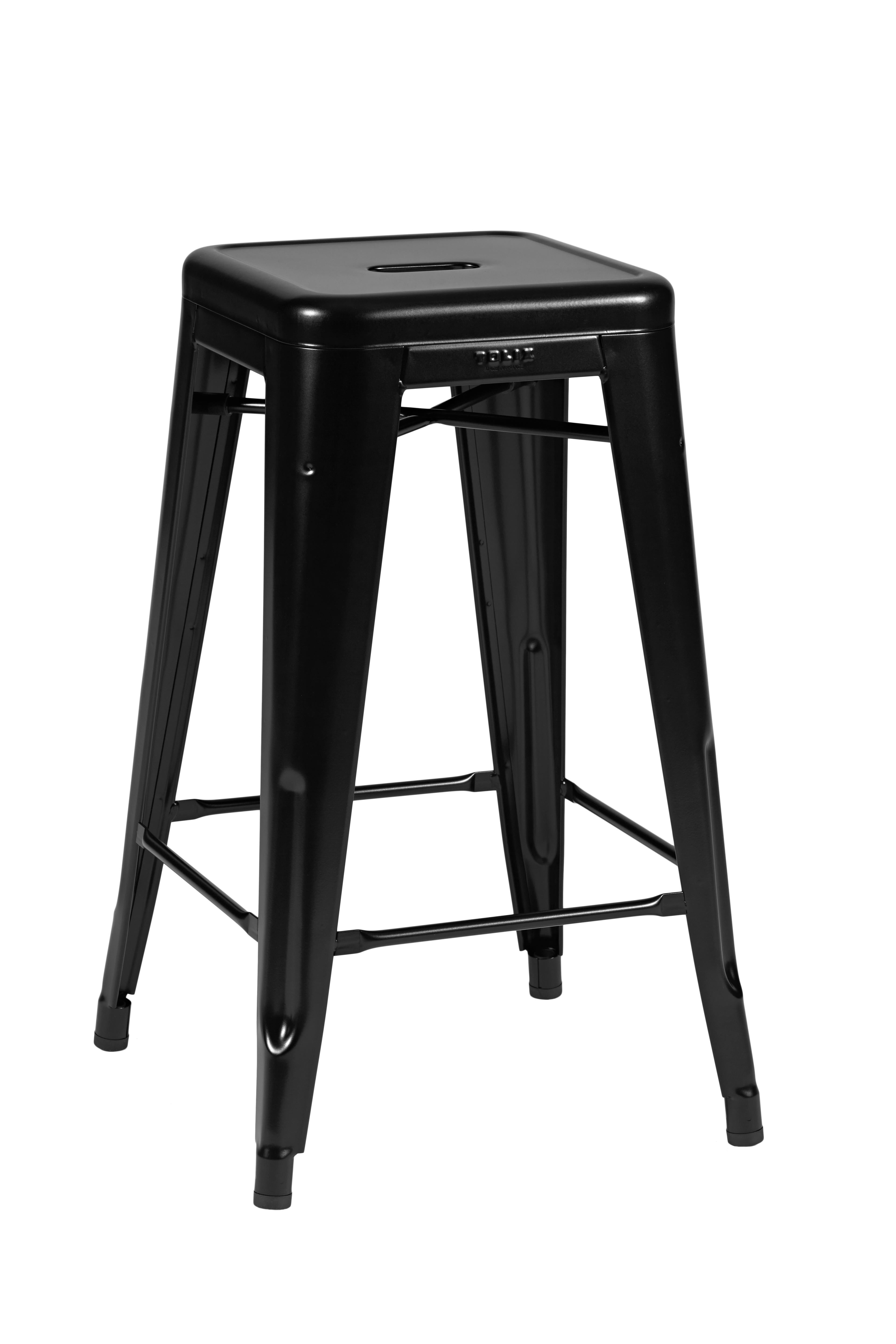 For Sale: Black (Noir) H Stool 65 in Essential Colors by Chantal Andriot and Tolix 2