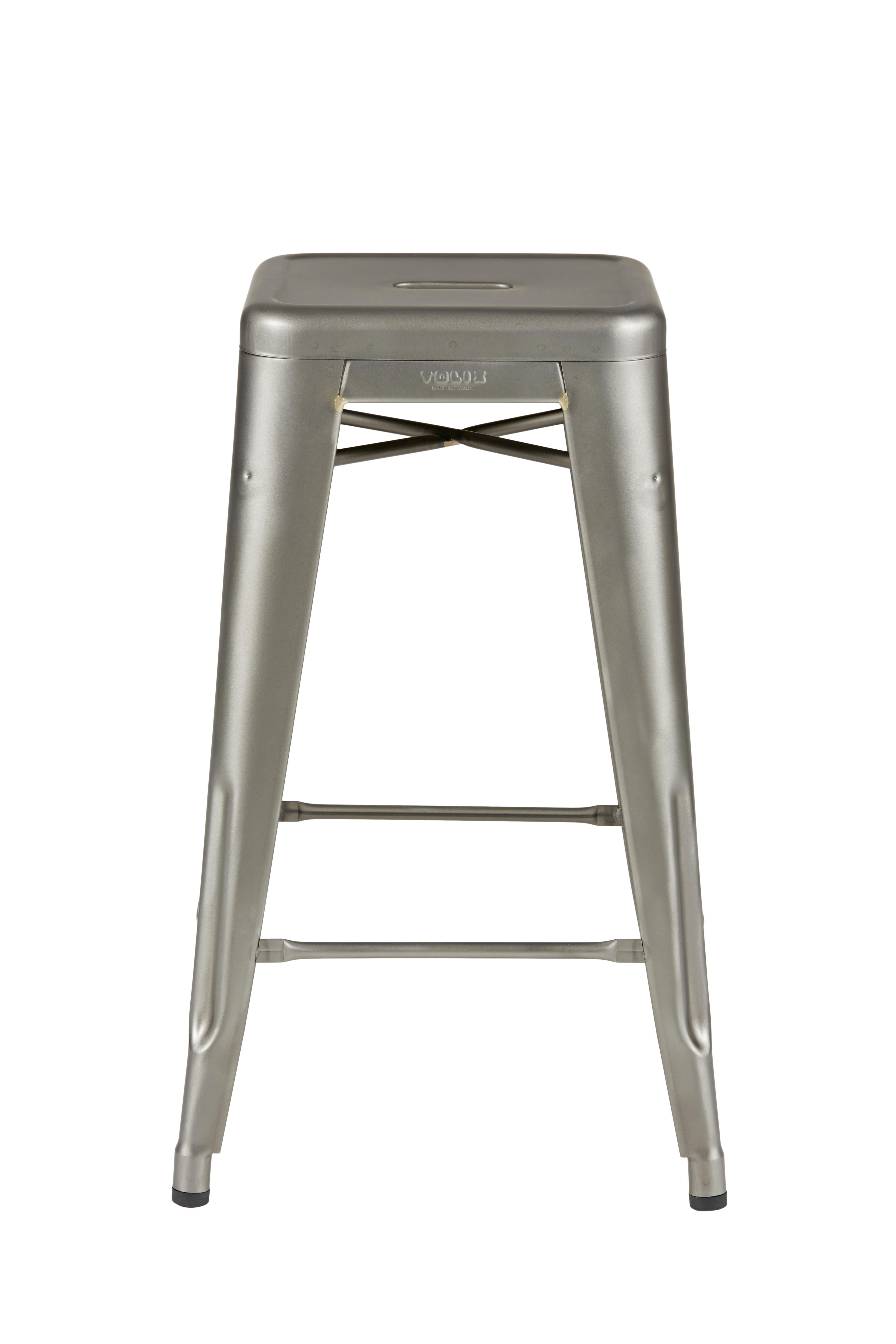 For Sale: Gray (Vernis Brilliant) H Stool 65 in Essential Colors by Chantal Andriot and Tolix