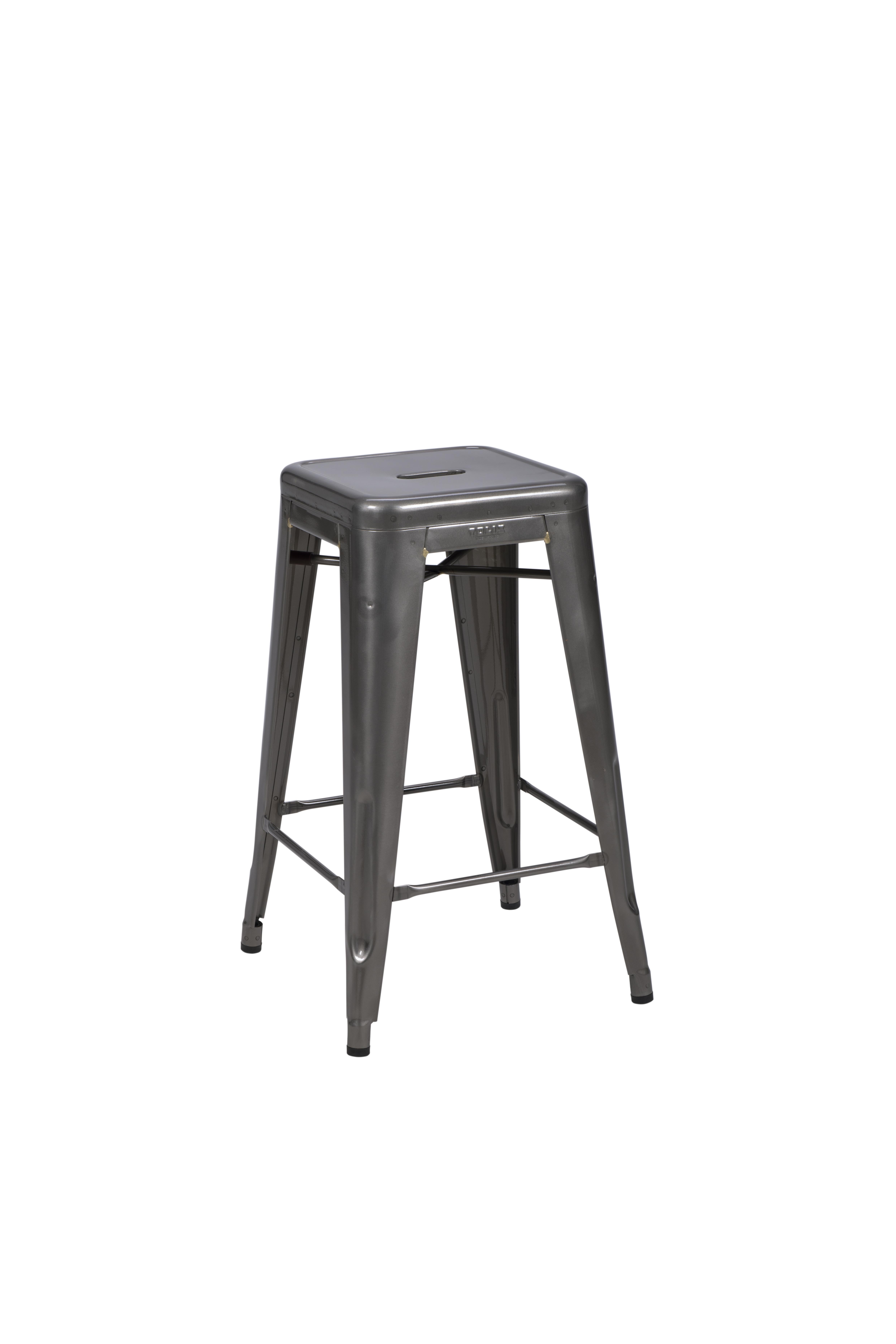 For Sale: Gray (Vernis Satiné) H Stool 65 in Essential Colors by Chantal Andriot and Tolix 2