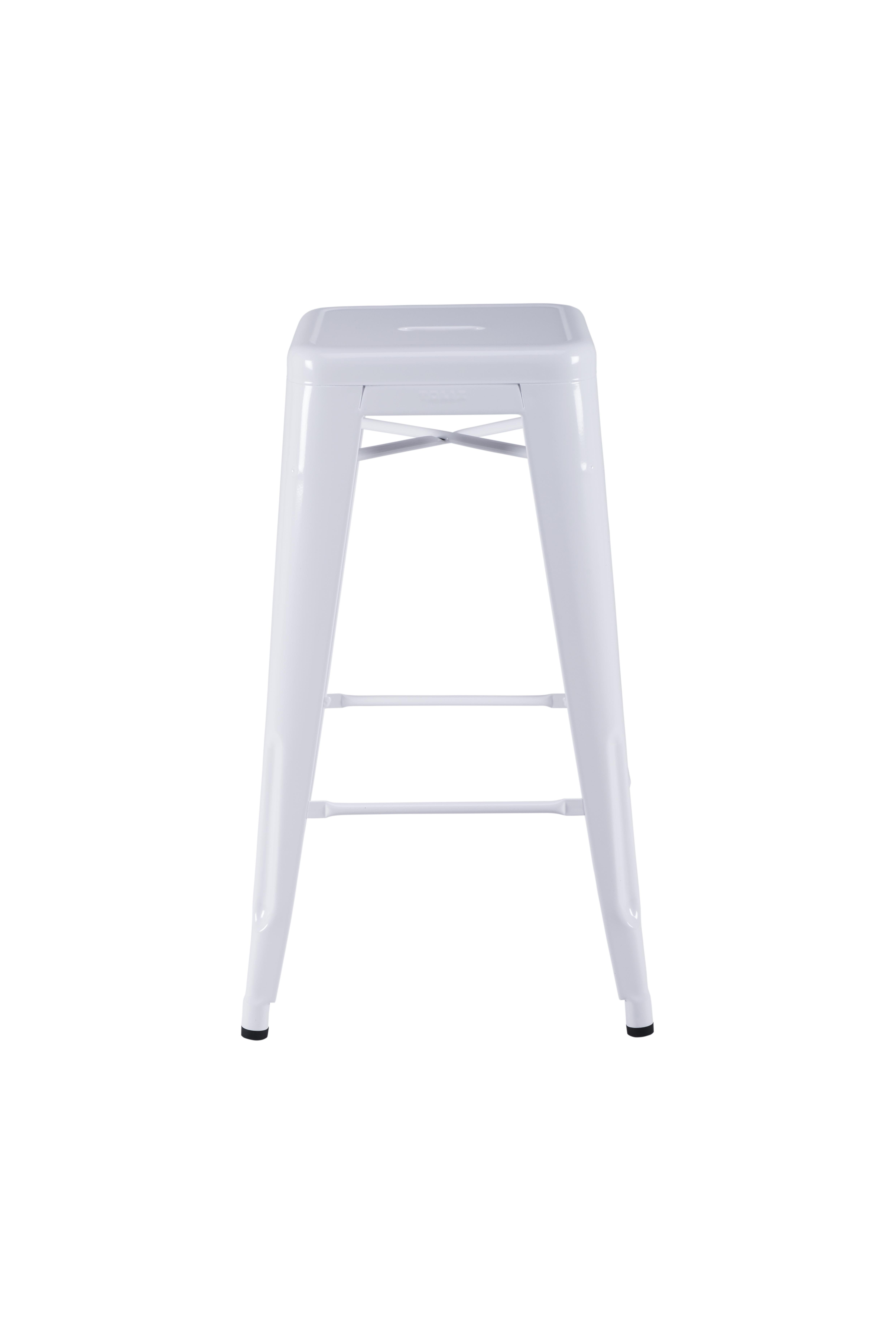 For Sale: White (Blanc) H Stool 70 in Essential Colors by Chantal Andriot and Tolix 2
