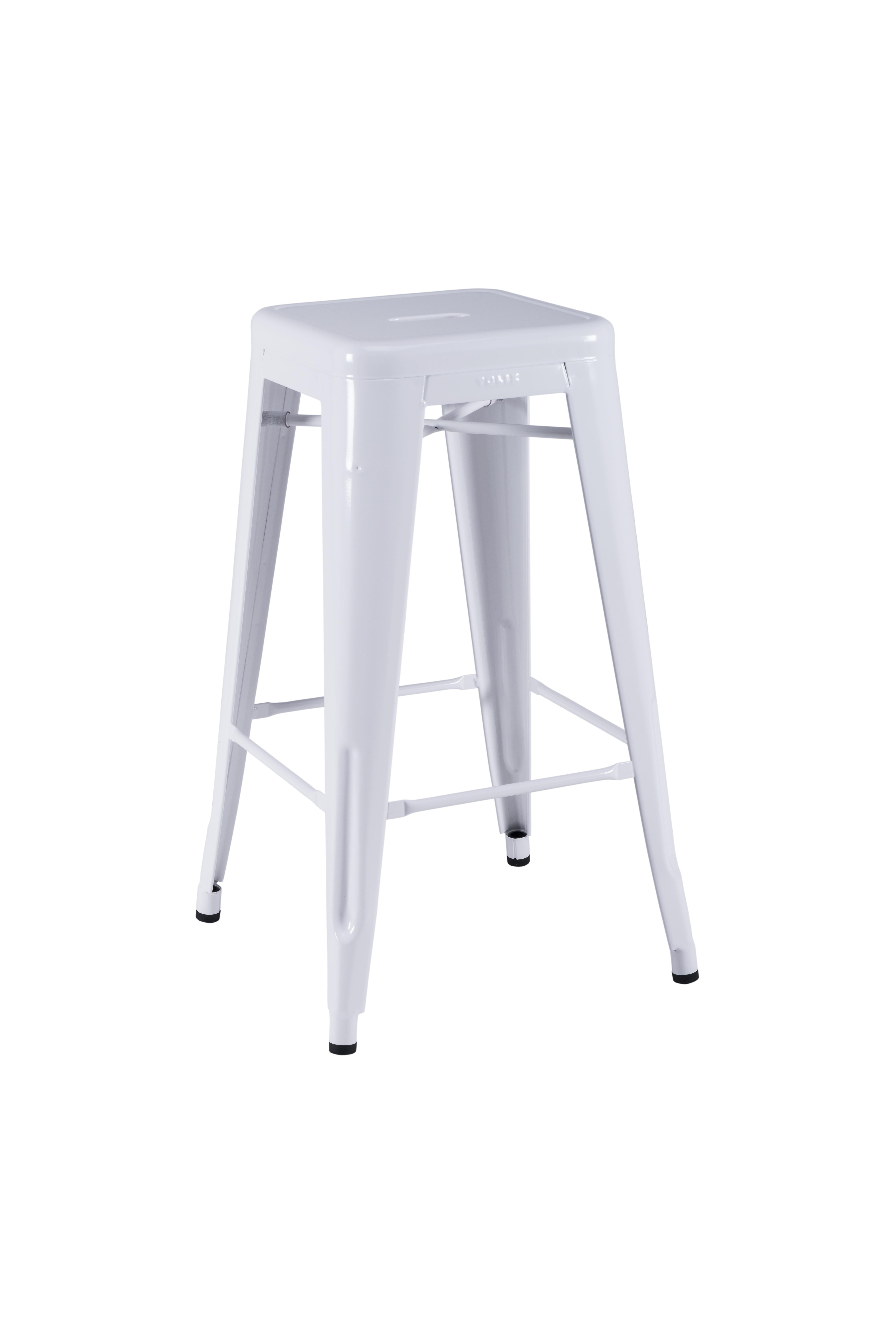 For Sale: White (Blanc) H Stool 70 in Essential Colors by Chantal Andriot and Tolix 3