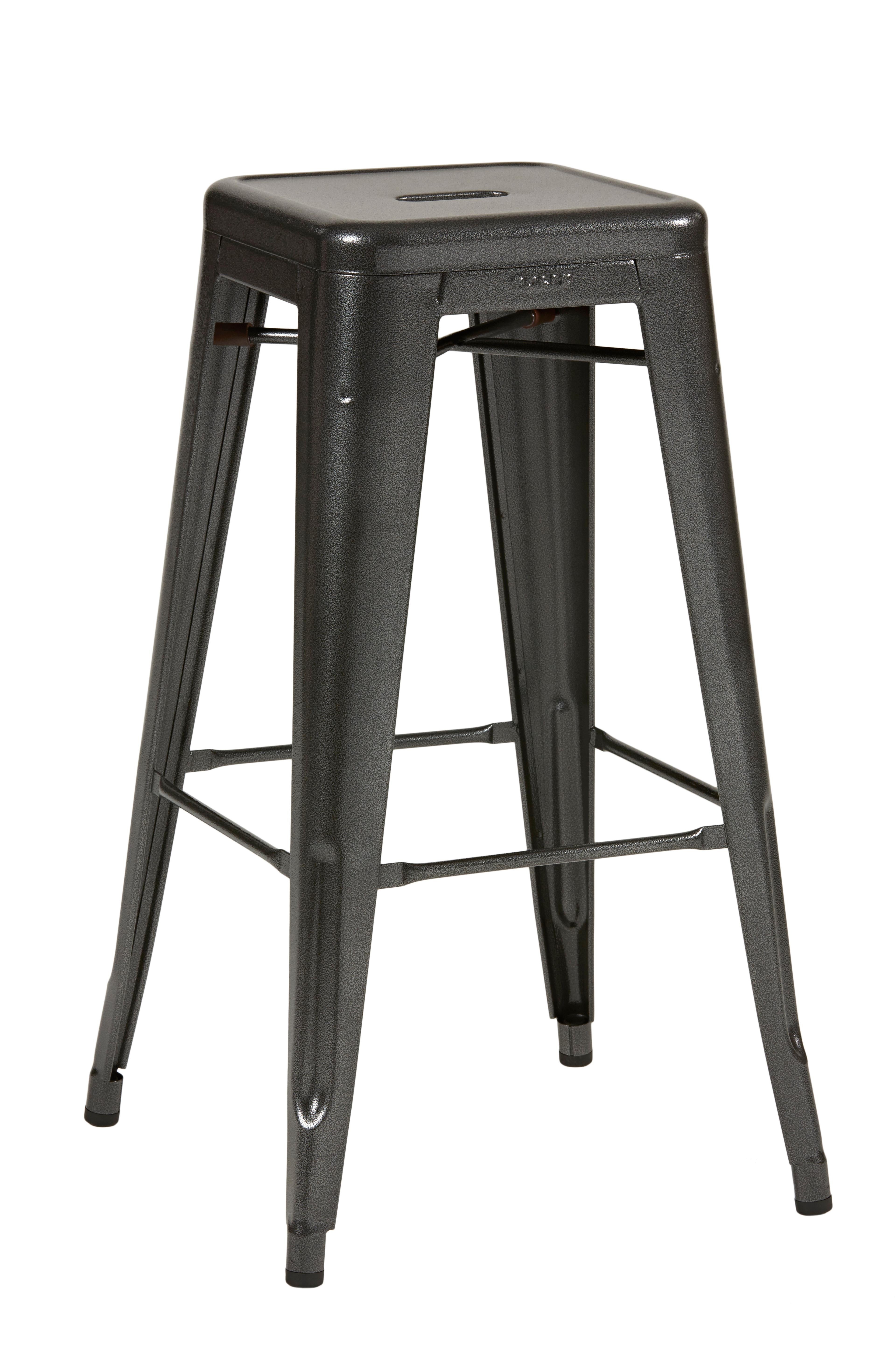 For Sale: Gray (Gris Martelé) H Stool 75 in Pop Colors by Chantal Andriot and Tolix 3