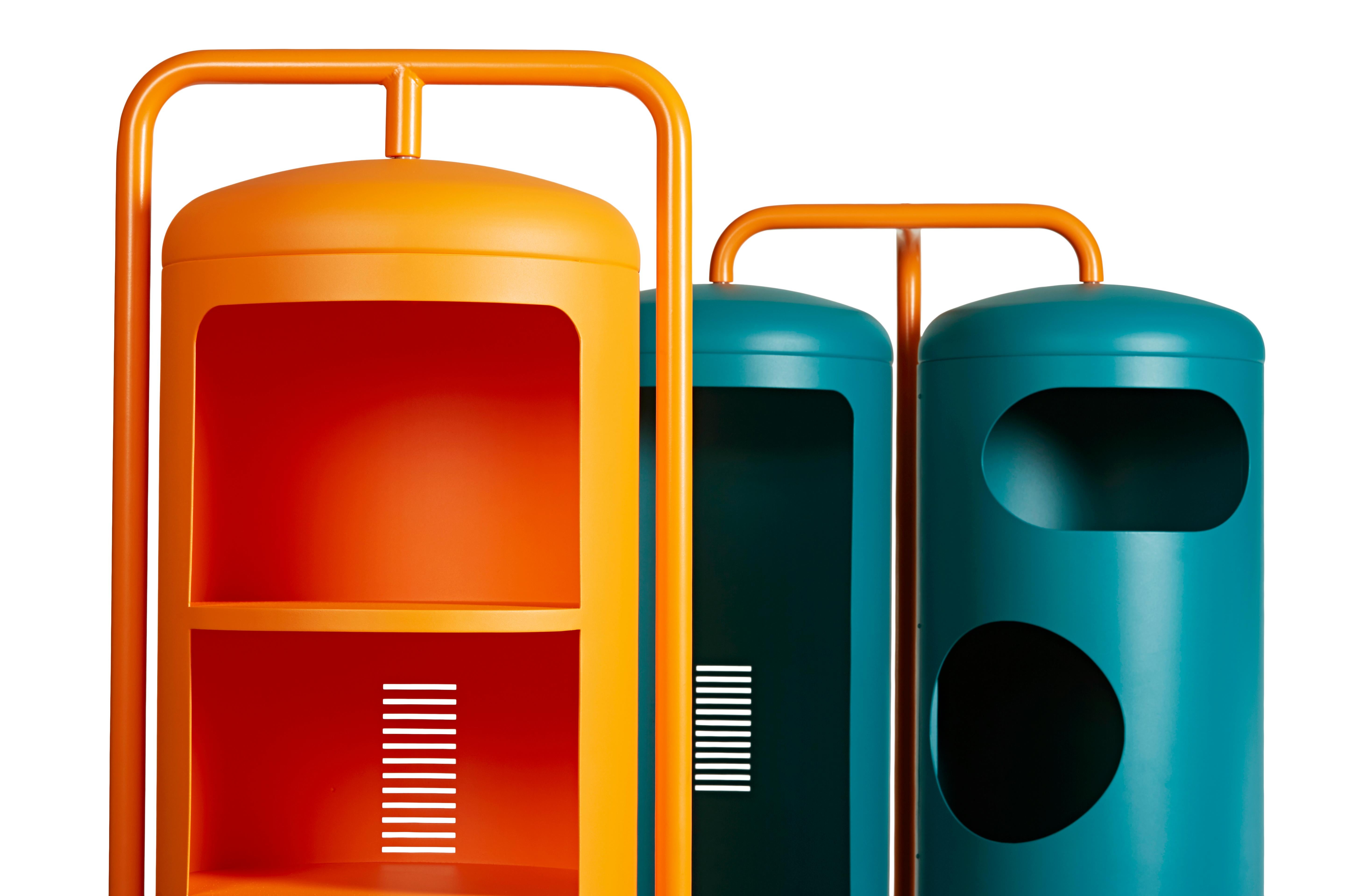 For Sale: Orange (Potiron) Mono-Cylinder in Essential Colors by Frederick Gaunet and Tolix 3