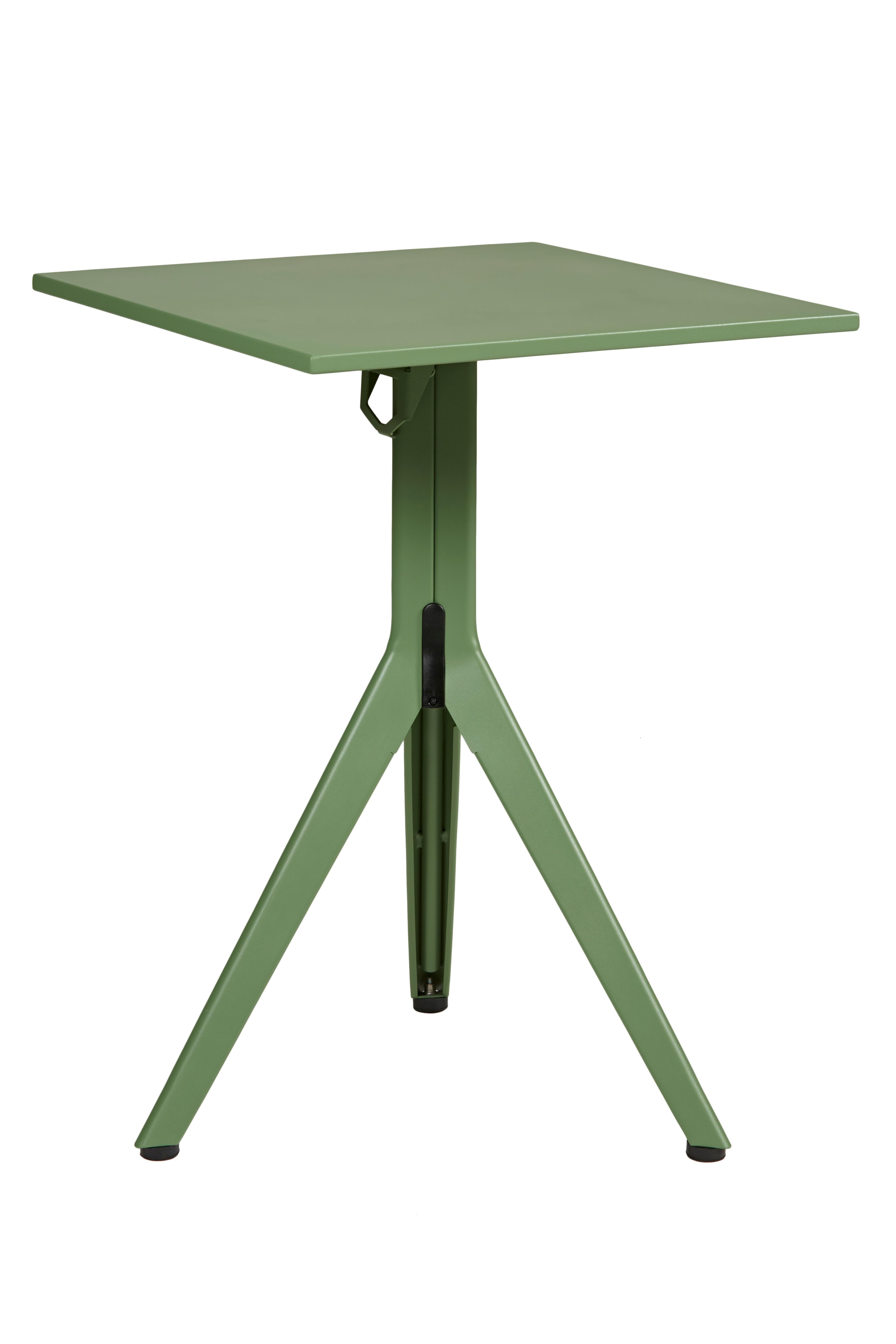 For Sale: Green (Romarin) Gueridon N Table 60x60 in Pop Colors by Patrick Norguet & Tolix 2
