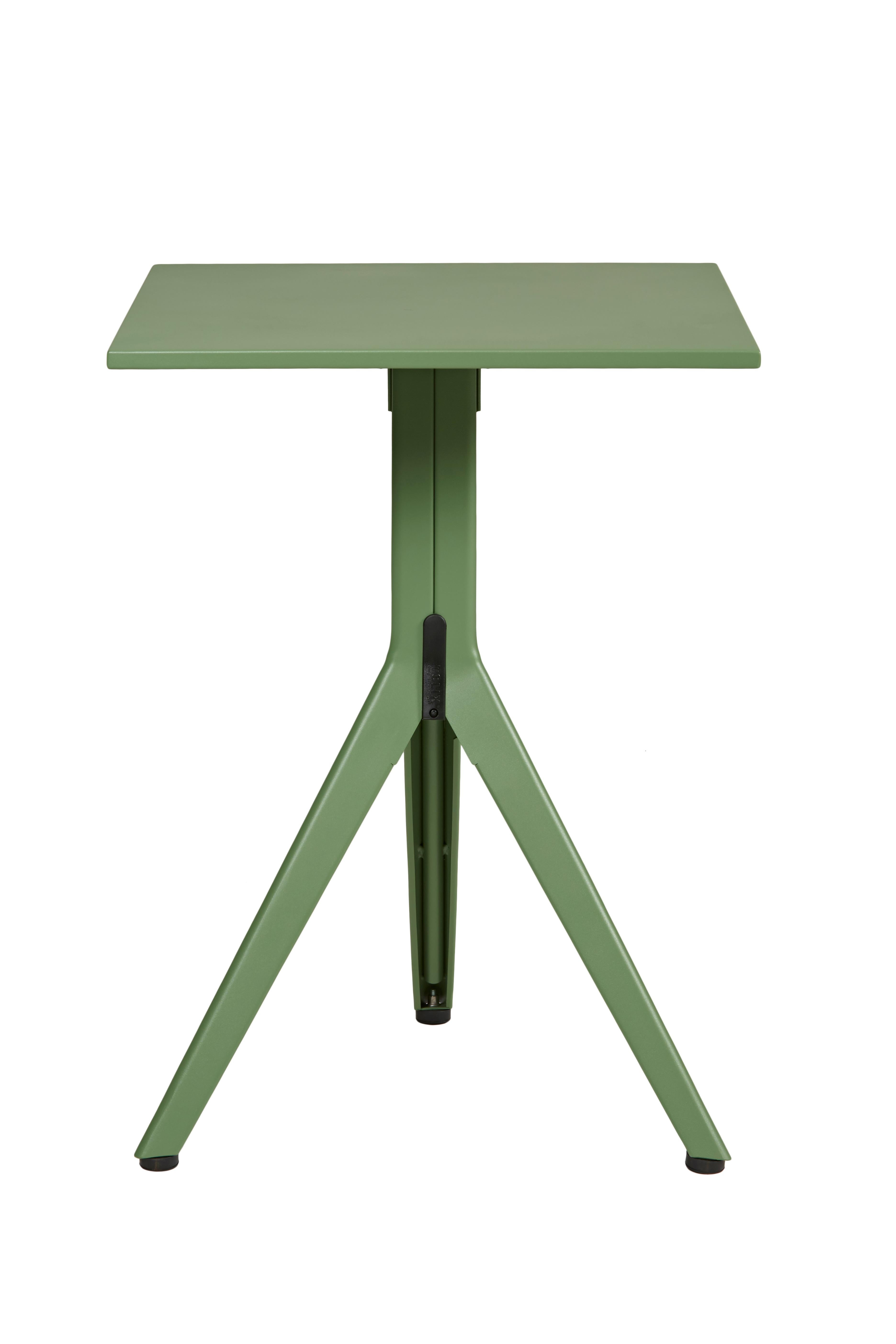 For Sale: Green (Romarin) Gueridon N Table 60x60 in Pop Colors by Patrick Norguet & Tolix