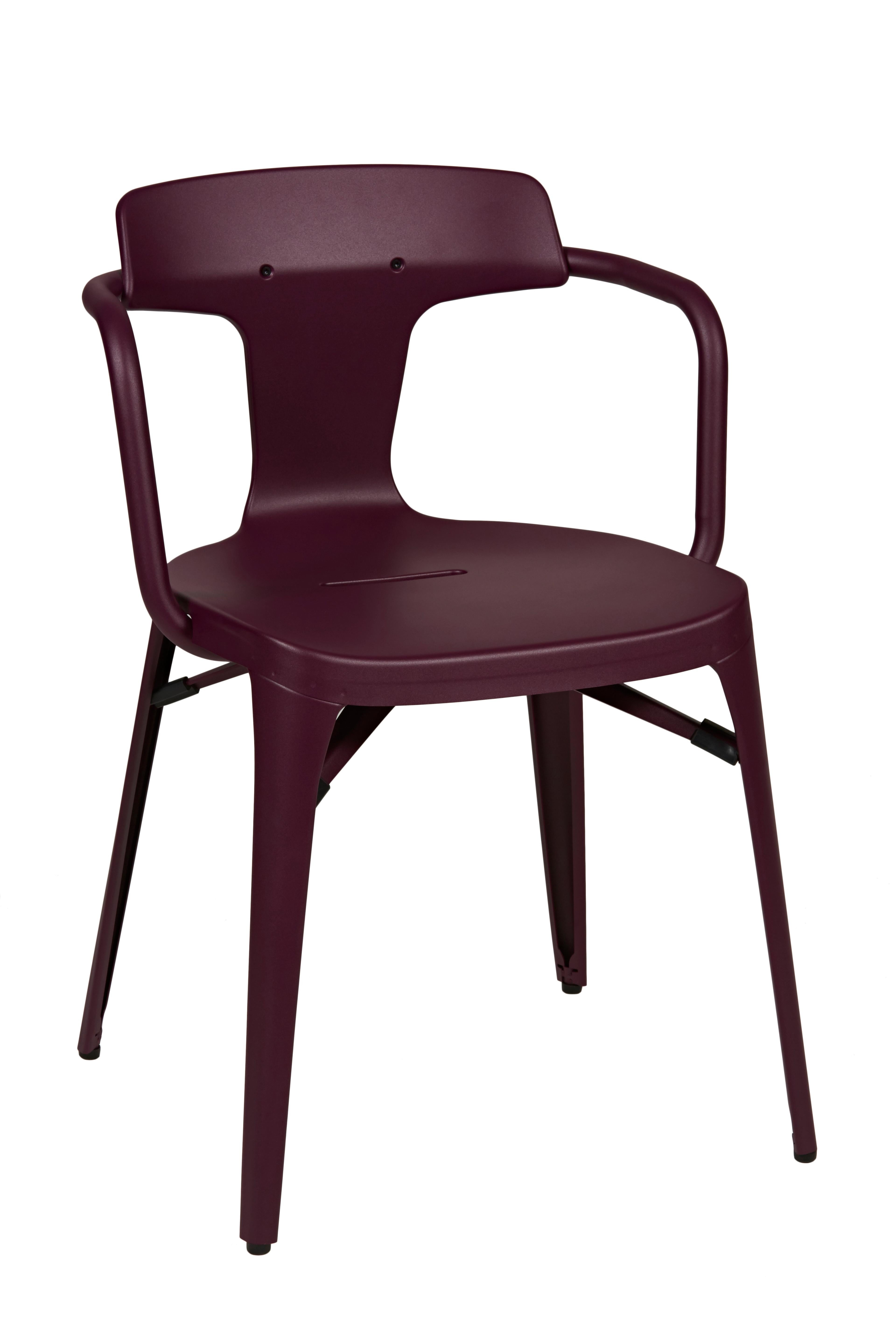 For Sale: Purple (Aubergine) T14 Chair in Pop Colors by Patrick Norguet and Tolix 4