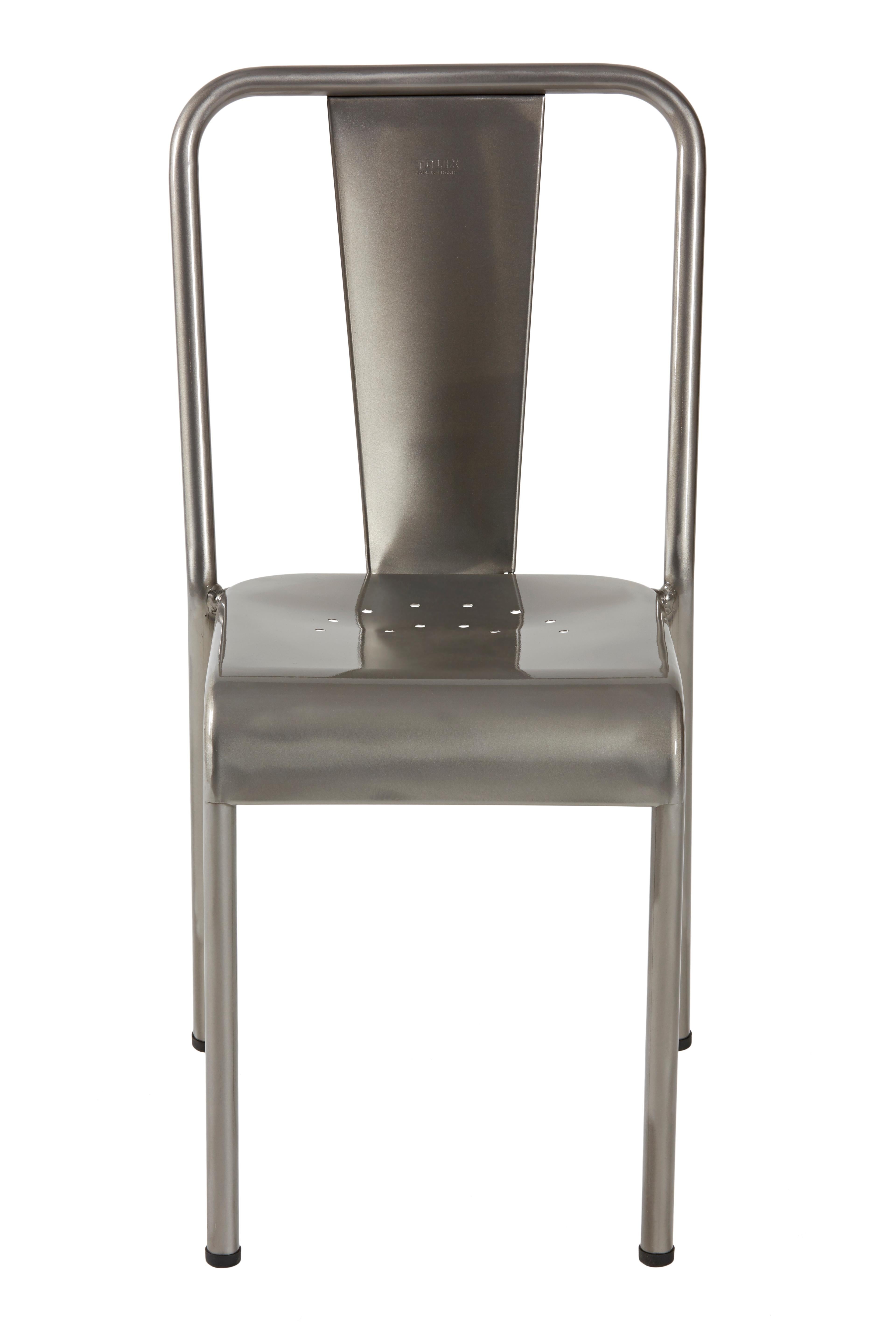 For Sale: Gray (Vernis Brilliant) T37 Chair in Essential Colors by Xavier Pauchard and Tolix 2