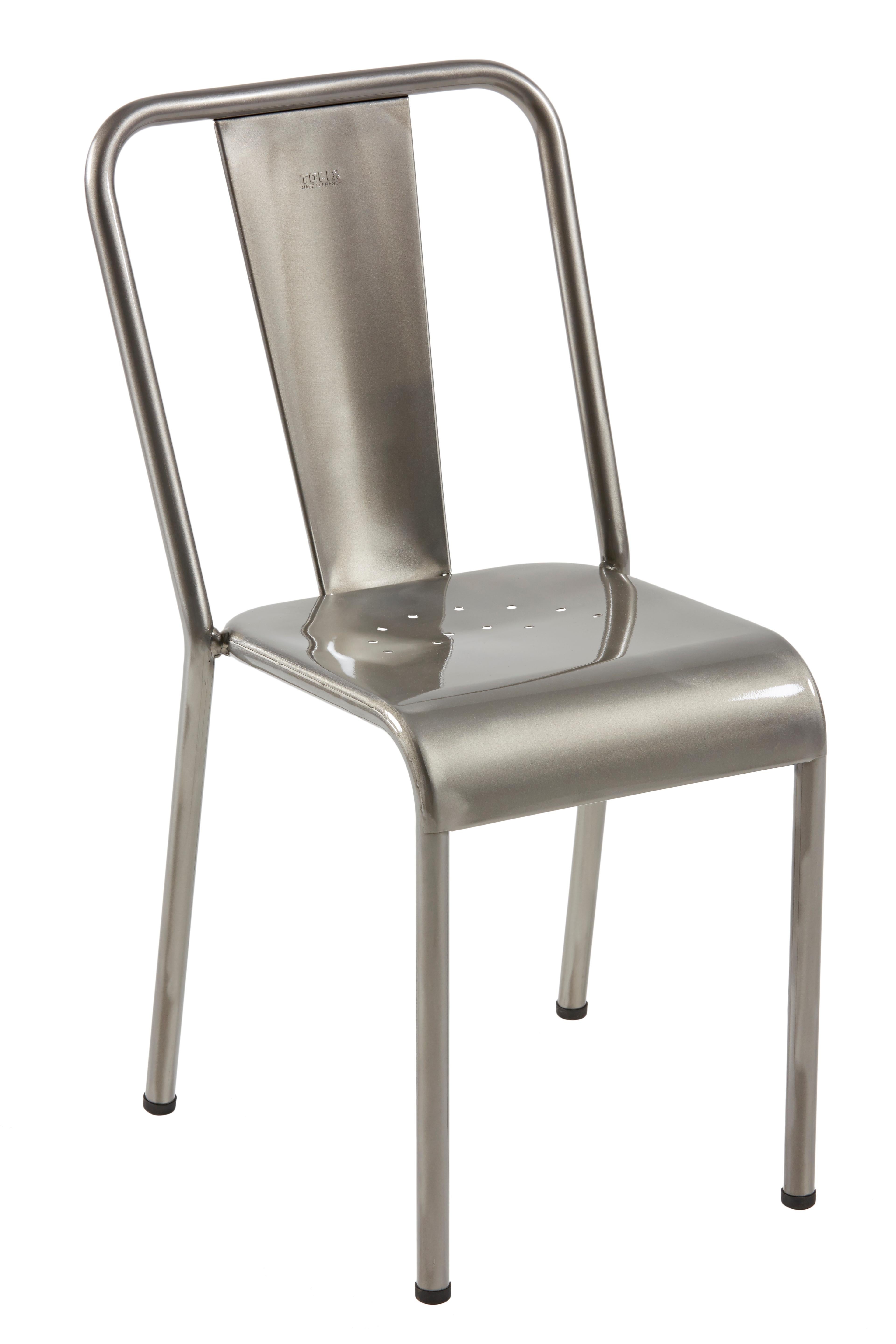 For Sale: Gray (Vernis Brilliant) T37 Chair in Essential Colors by Xavier Pauchard and Tolix 3