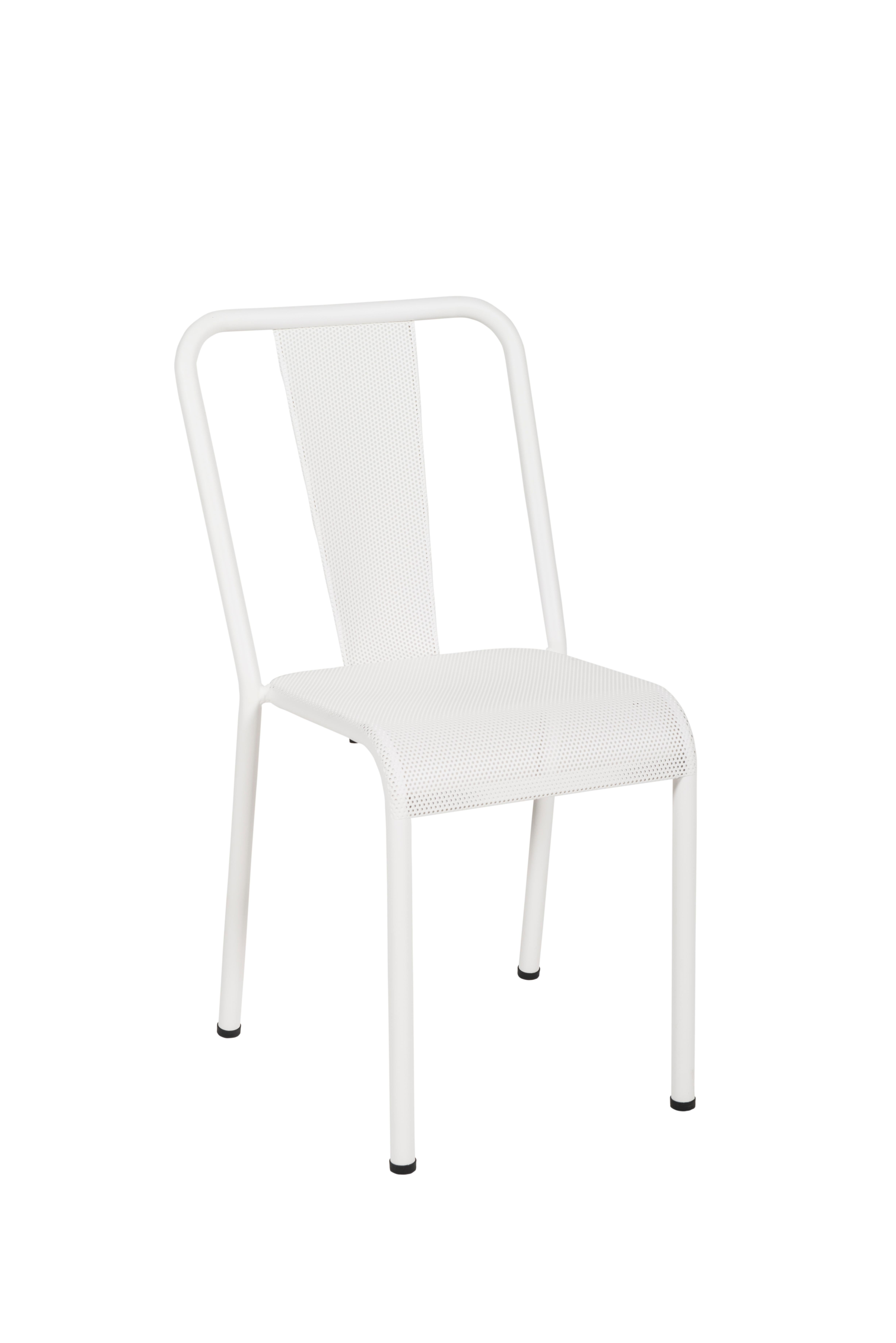 For Sale: White (Blanc) T37 Perforated Chair in Essential Colors by Xavier Pauchard and Tolix 2