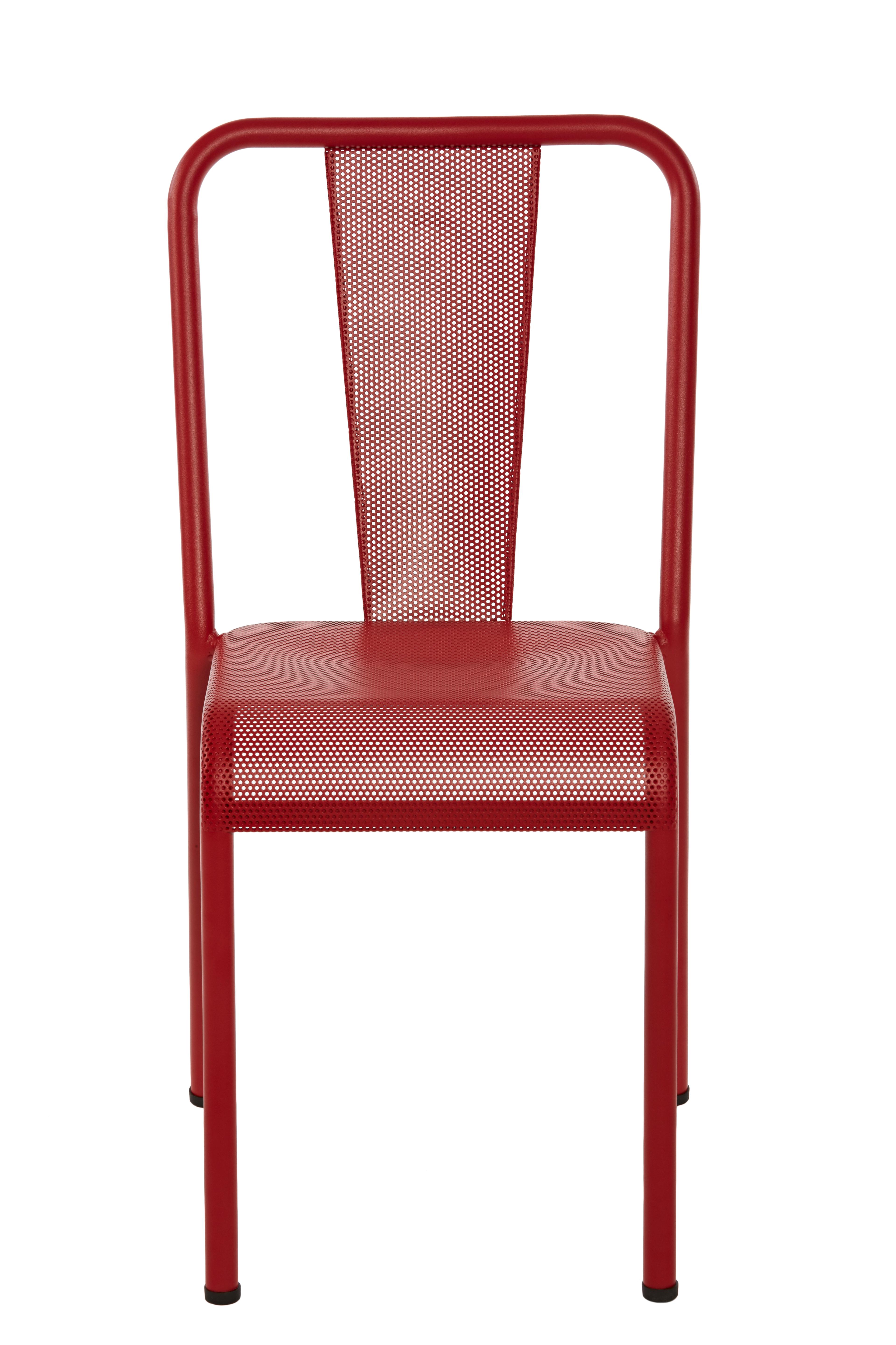For Sale: Red (Piment) T37 Perforated Chair in Essential Colors by Xavier Pauchard and Tolix