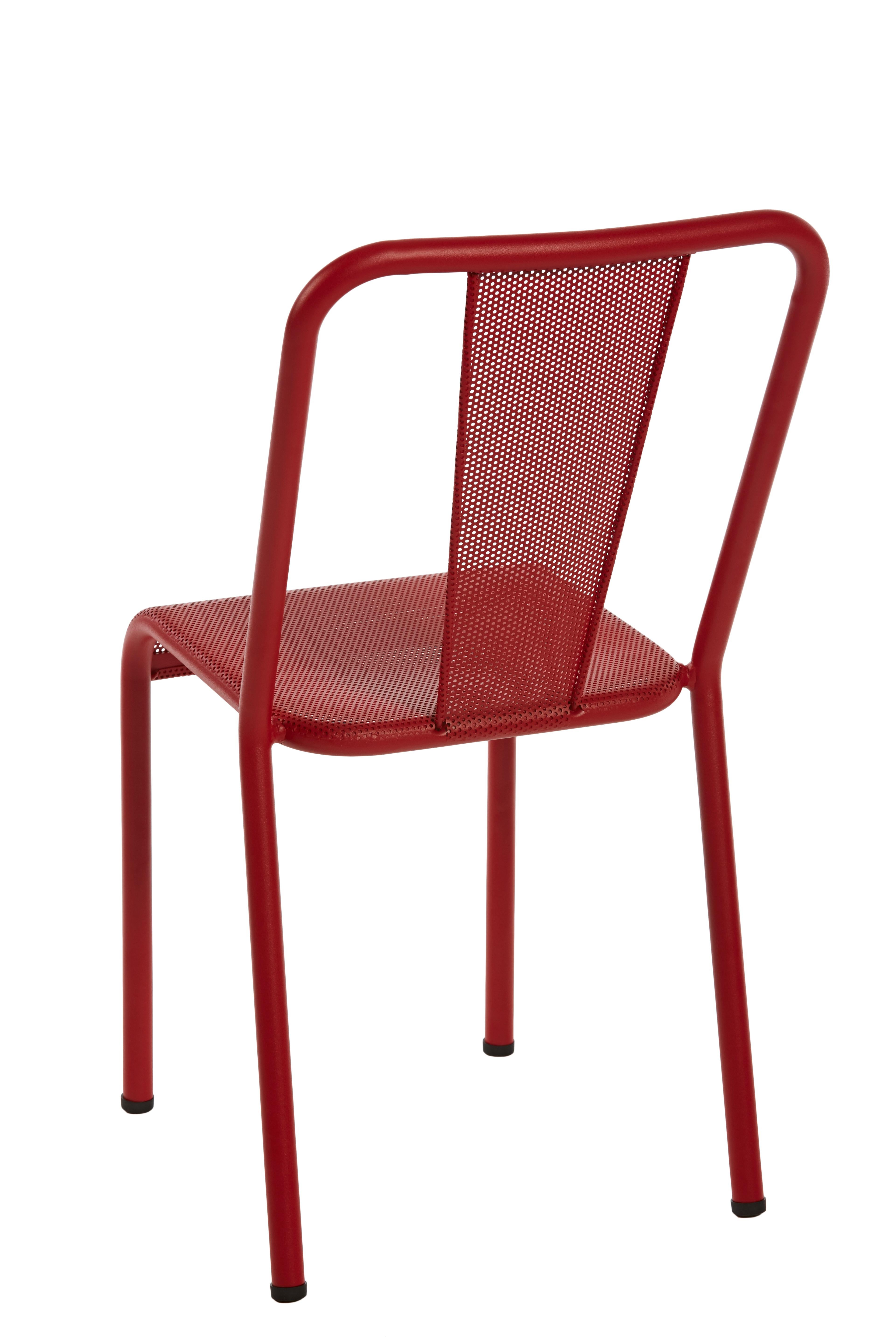 For Sale: Red (Piment) T37 Perforated Chair in Essential Colors by Xavier Pauchard and Tolix 3