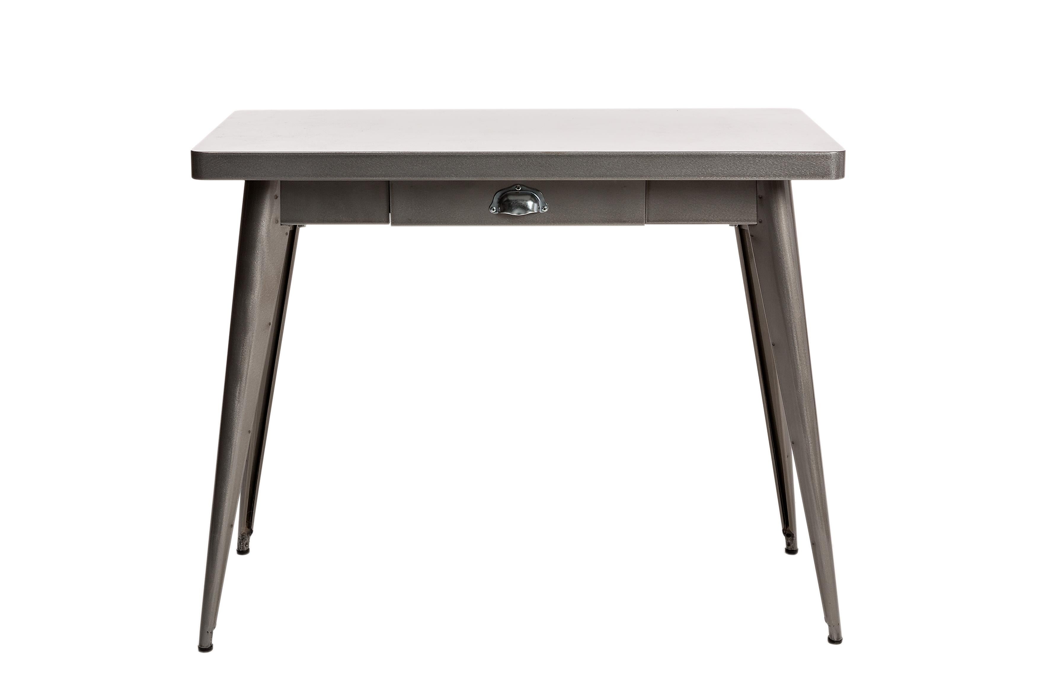 For Sale: Gray (Vernis Gris Lasure) 55 Console Table Indoor 43.5x90 in Essential Colors by Jean Pauchard & Tolix 2