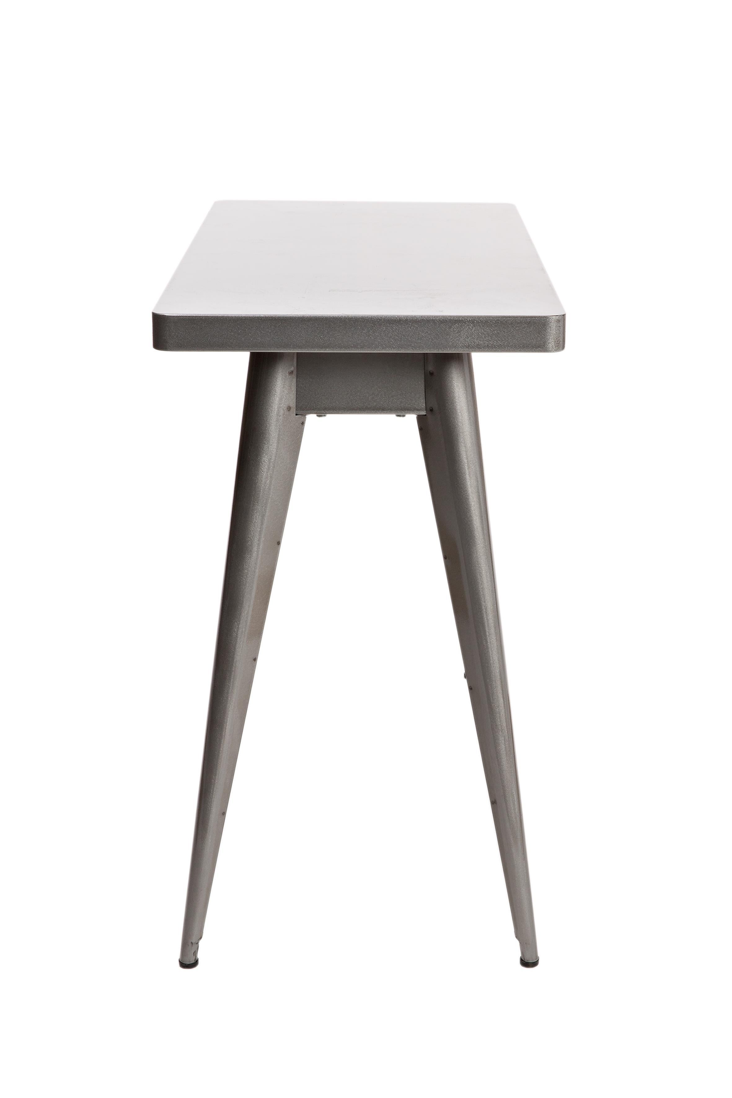 For Sale: Gray (Vernis Gris Lasure) 55 Console Table Indoor 43.5x90 in Essential Colors by Jean Pauchard & Tolix 3