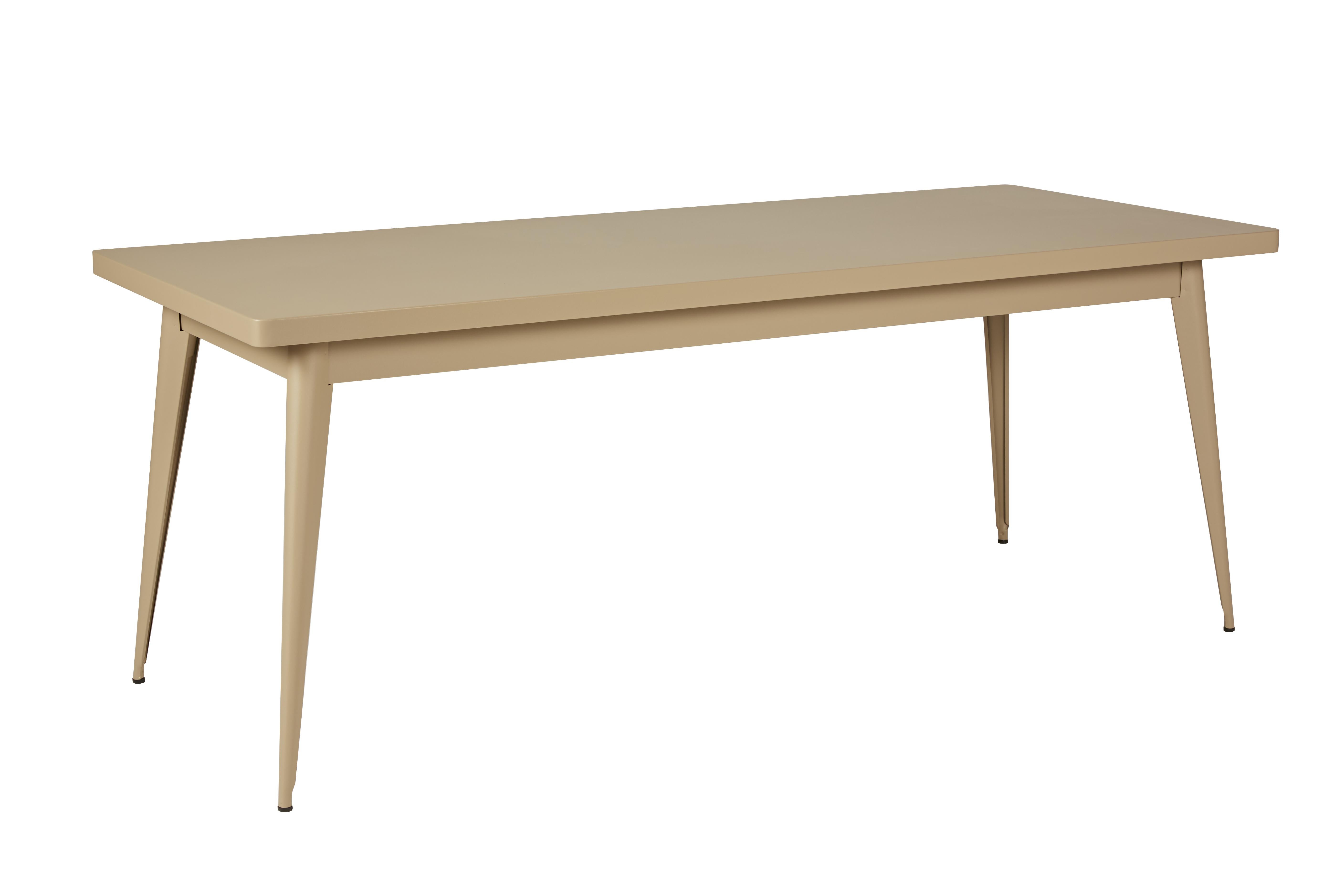 For Sale: Brown (Muscade) 55 Large Table Indoor 95x200 in Essential Colors by Jean Pauchard & Tolix 3