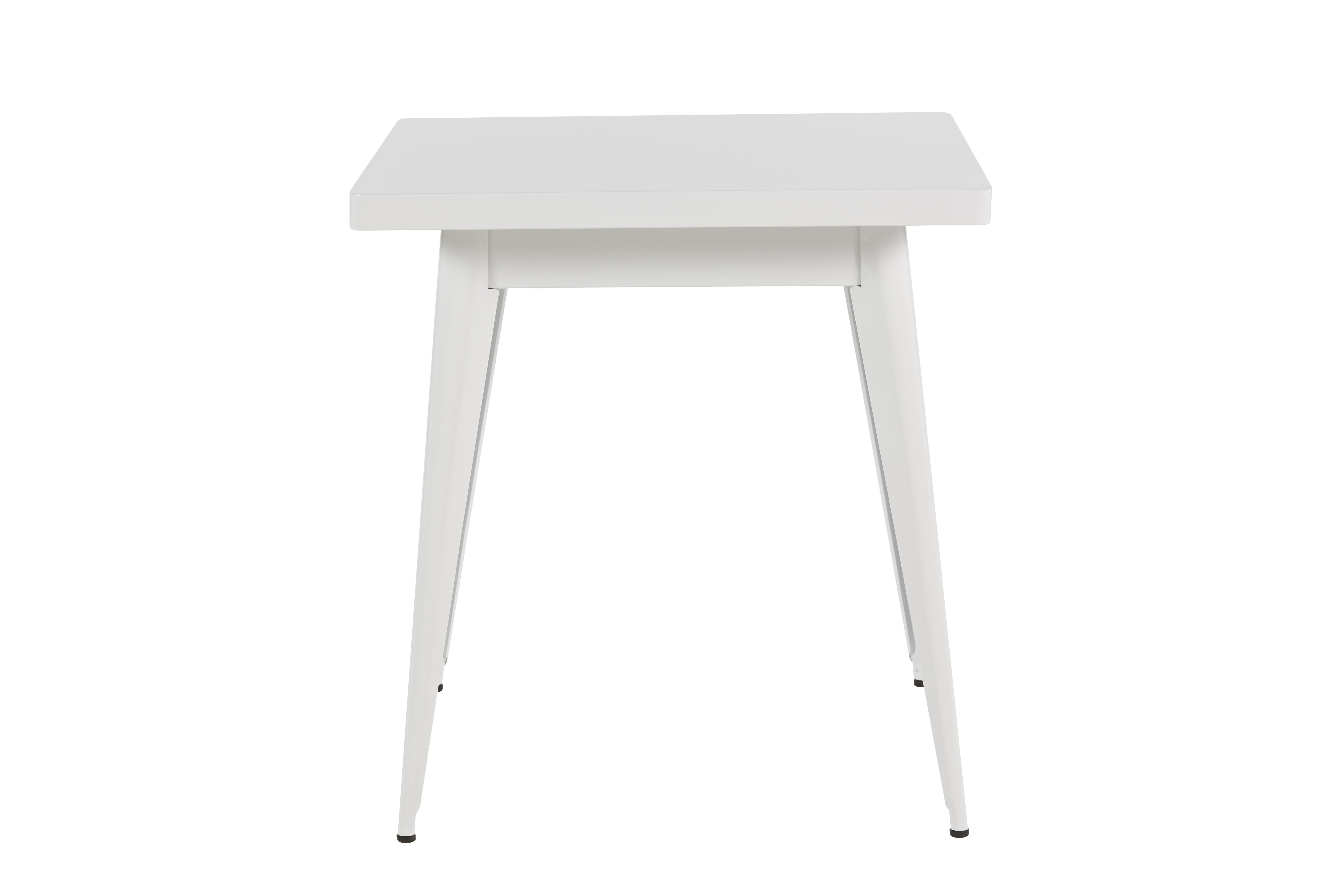 For Sale: White (Blanc) 55 Square Side Table 70x70 in Essential Colors by Jean Pauchard & Tolix 2