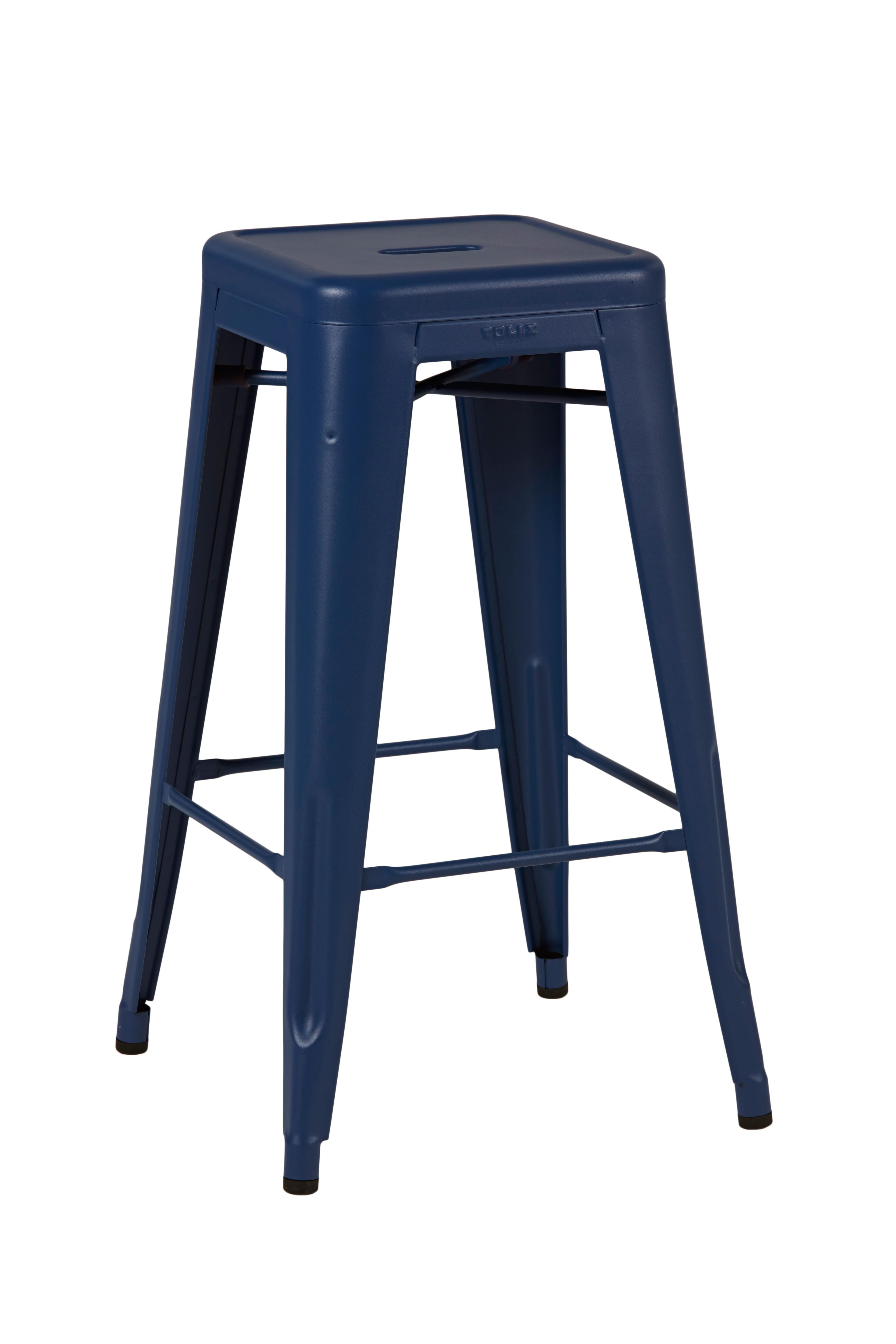 For Sale: Blue (Myrtille) H Stool 70 in Pop Colors by Chantal Andriot and Tolix 3