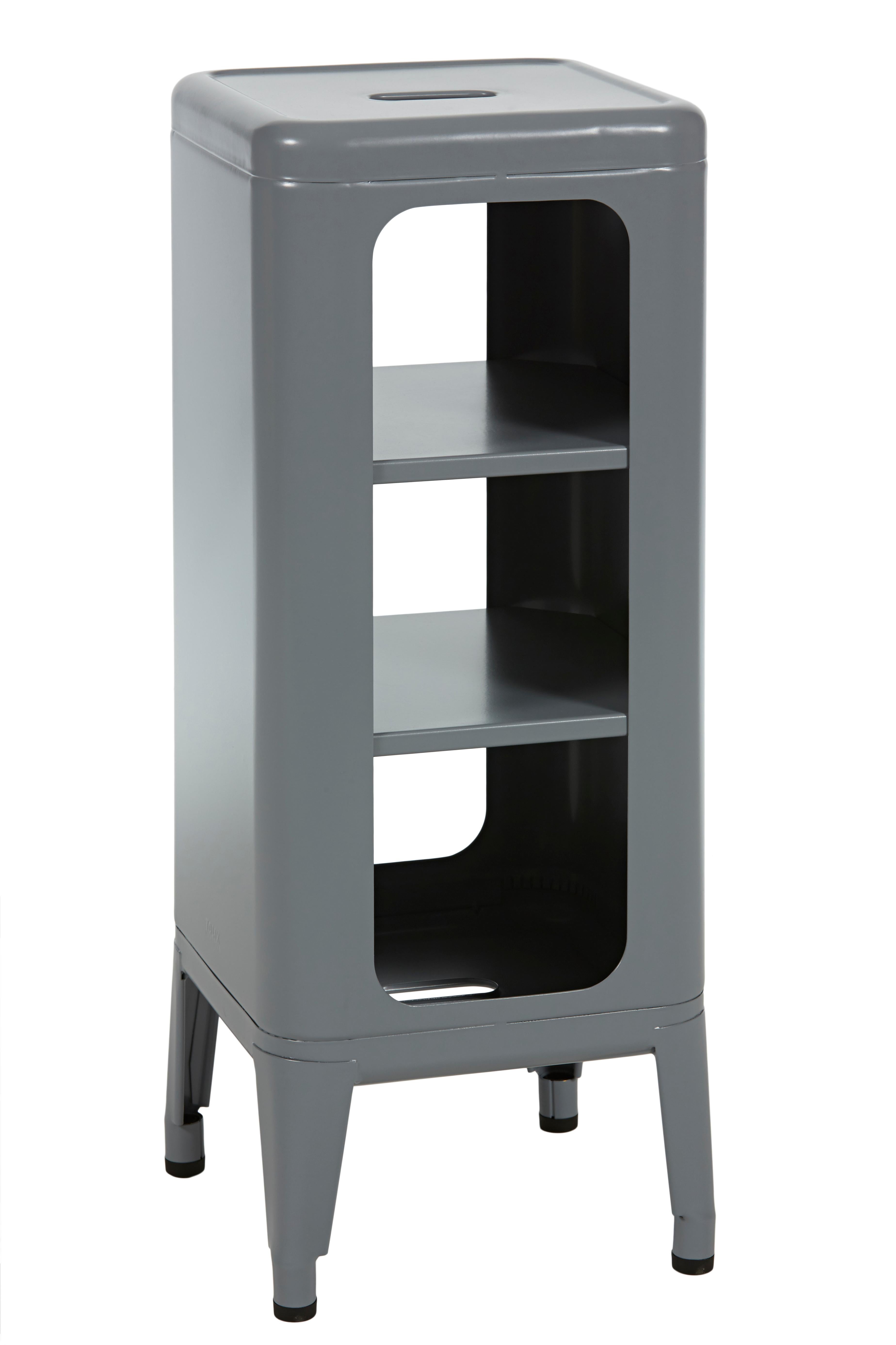 For Sale: Gray (Gris Souris) Stool Shelf 750 in Essential Colors by Frederic Gaunet & Tolix 3
