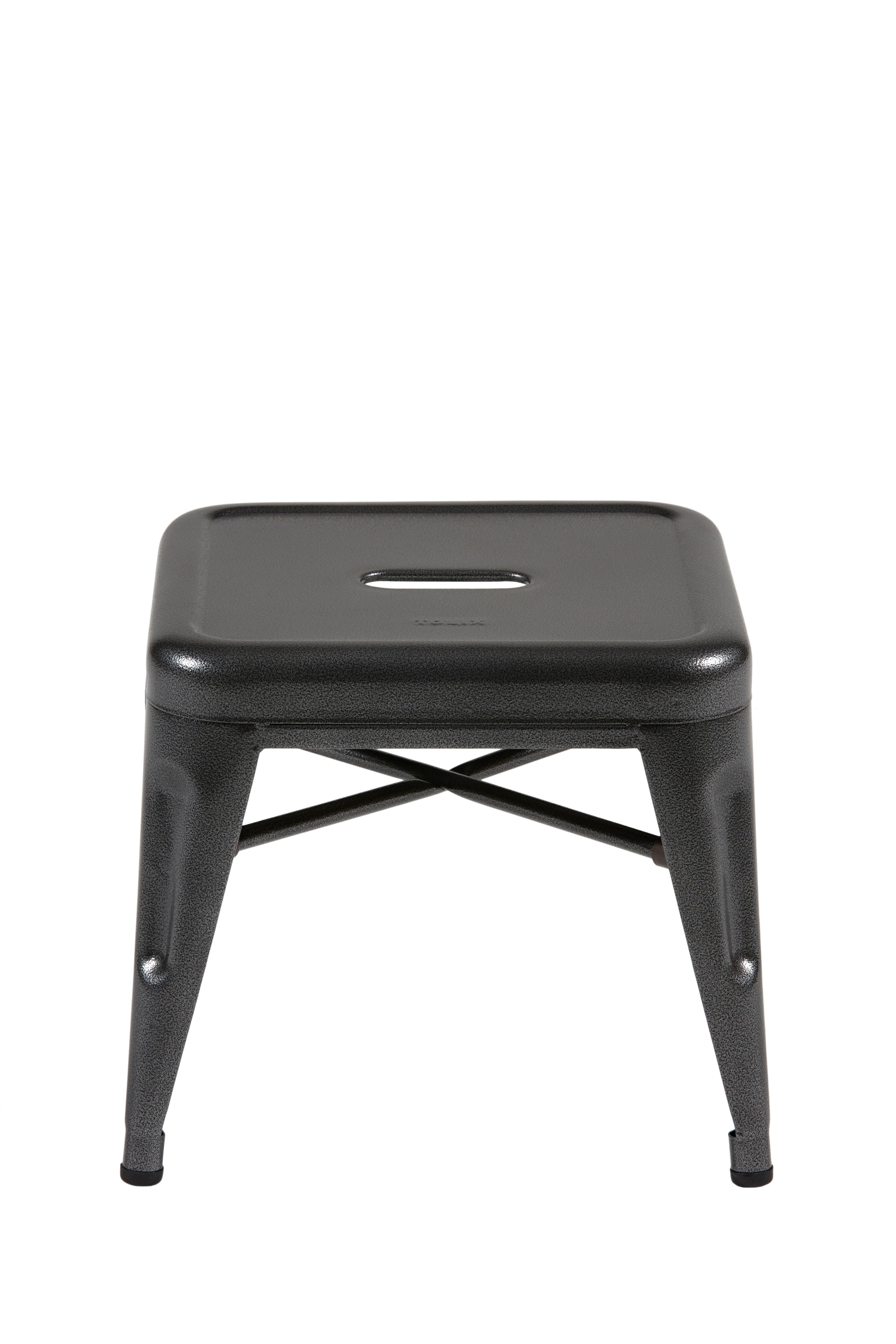 For Sale: Gray (Gris Martelé) H Stool 30 in Pop Colors by Chantal Andriot and Tolix