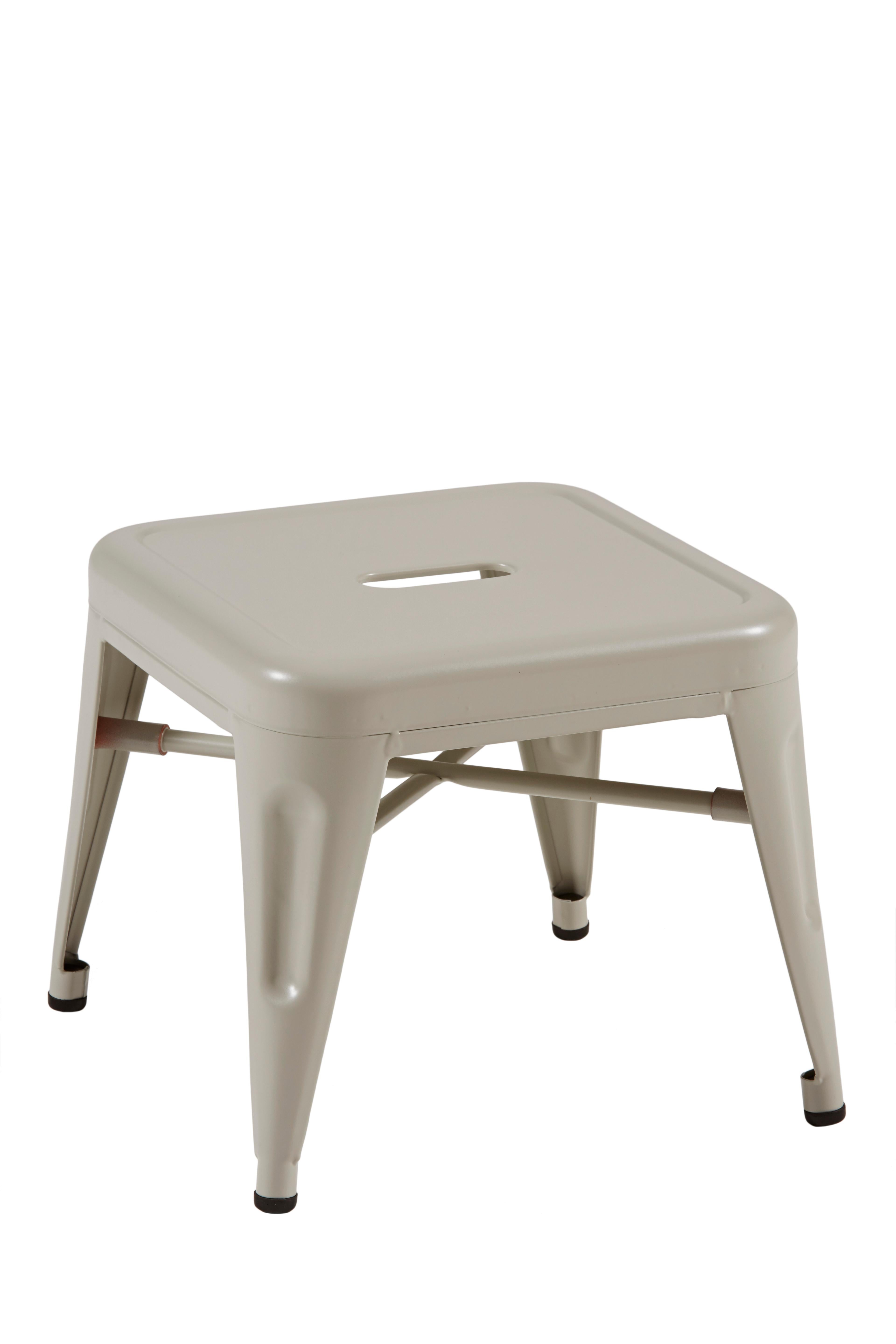 For Sale: Beige (Gris Soie) H Stool 30 in Pop Colors by Chantal Andriot and Tolix 2