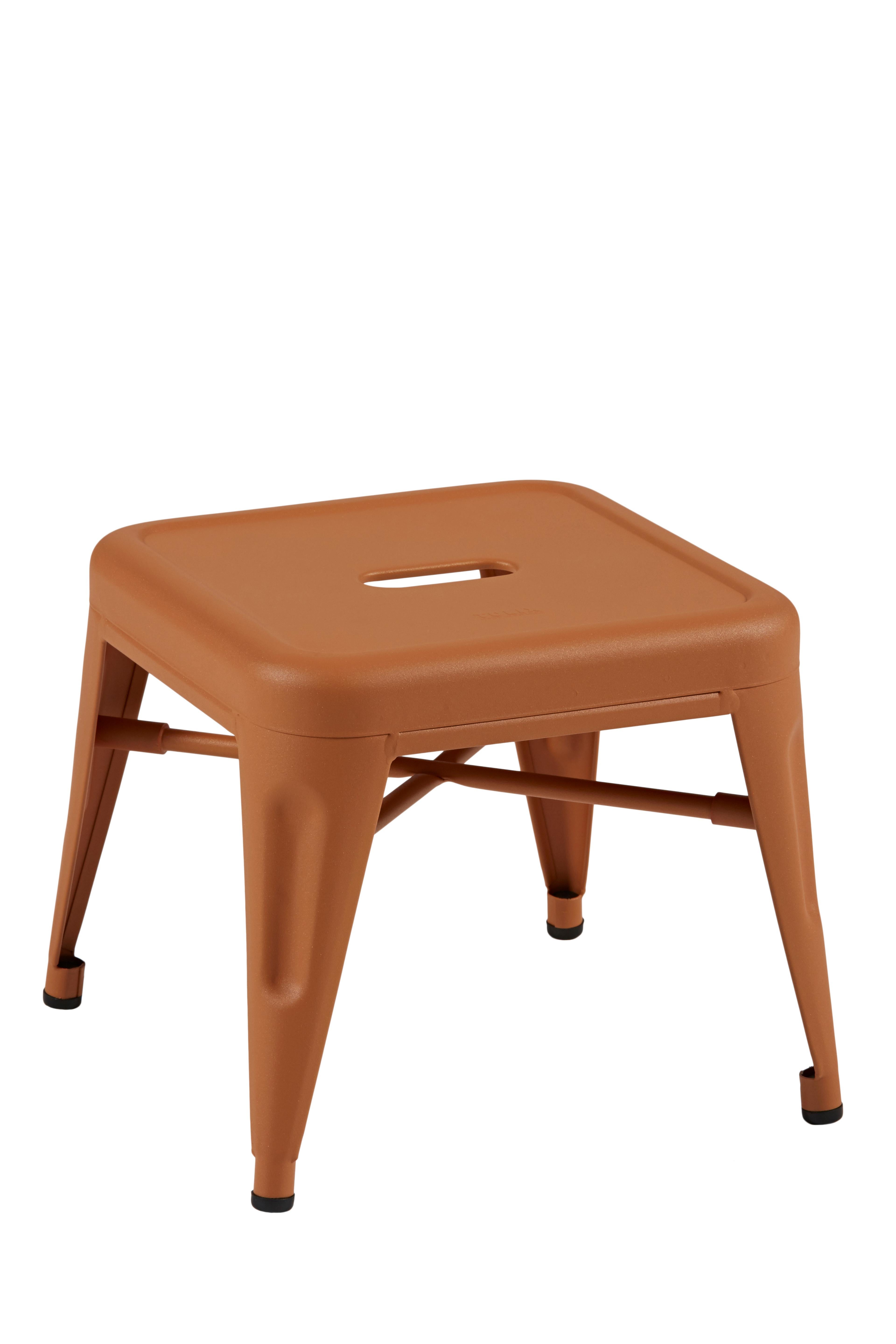For Sale: Orange (Terracotta) H Stool 30 in Pop Colors by Chantal Andriot and Tolix 2