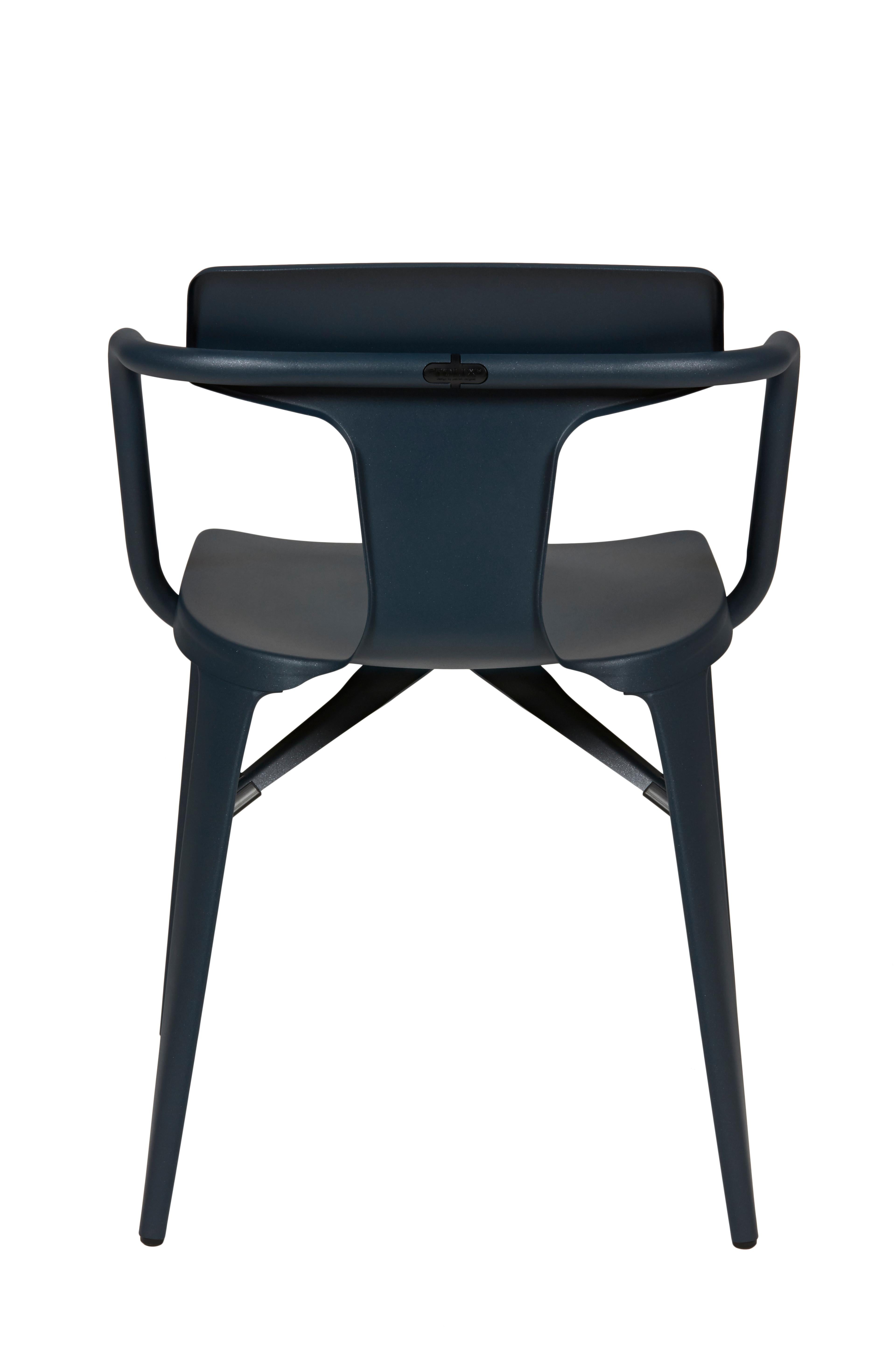 For Sale: Blue (Bleu Nuit) T14 Chair in Pop Colors by Patrick Norguet and Tolix 2
