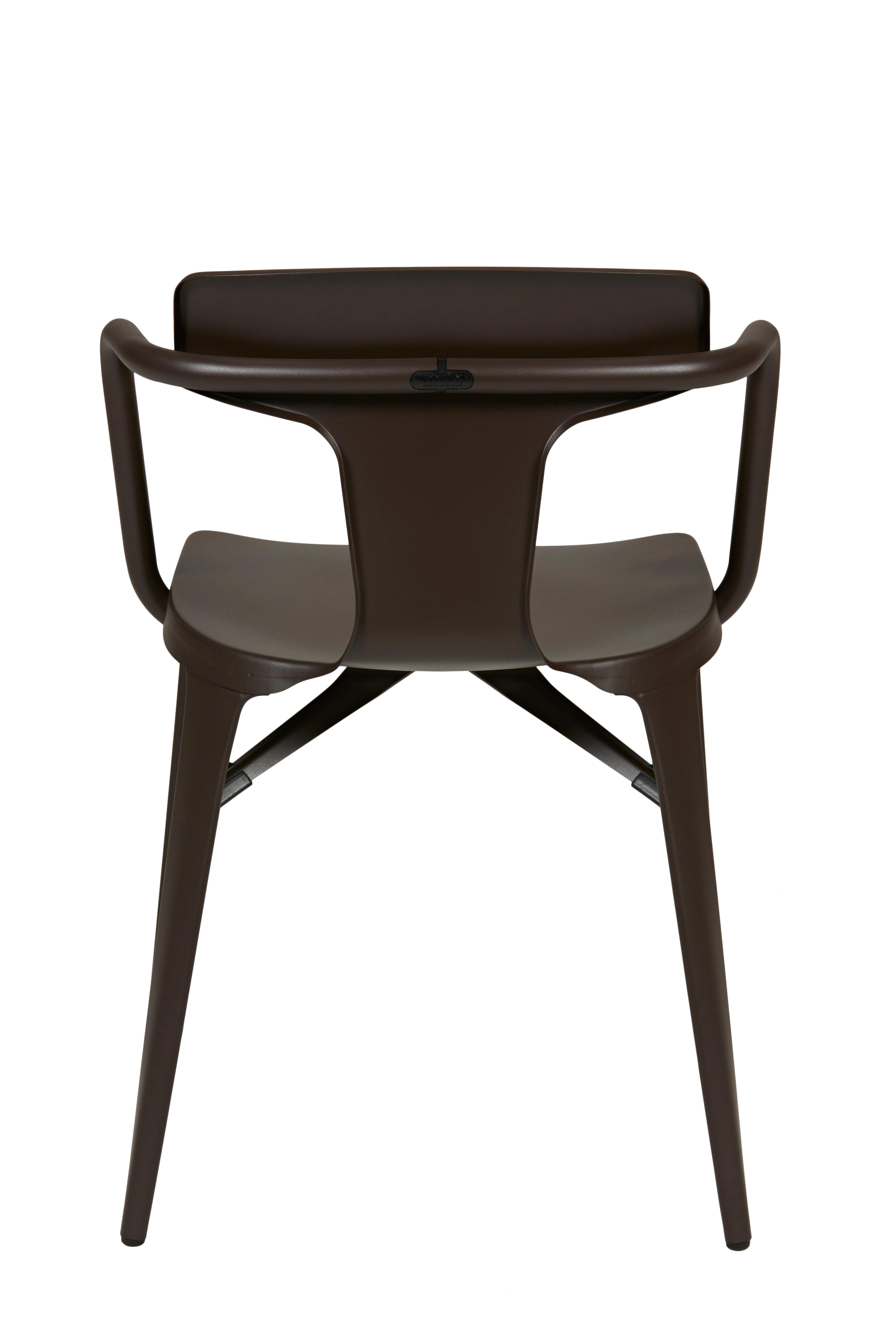 For Sale: Brown (Chocolat Noir) T14 Chair in Pop Colors by Patrick Norguet and Tolix 2