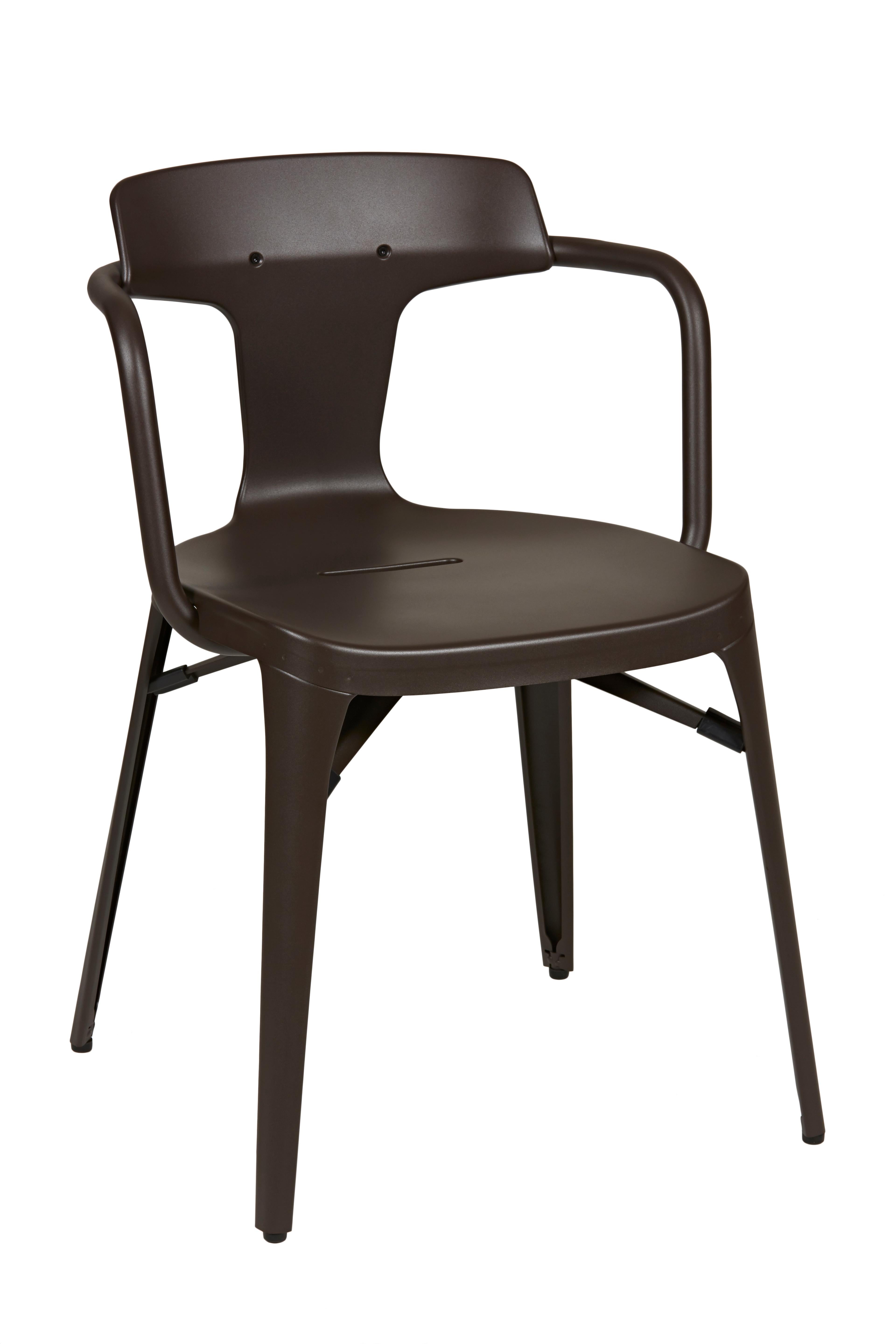 For Sale: Brown (Chocolat Noir) T14 Chair in Pop Colors by Patrick Norguet and Tolix 3