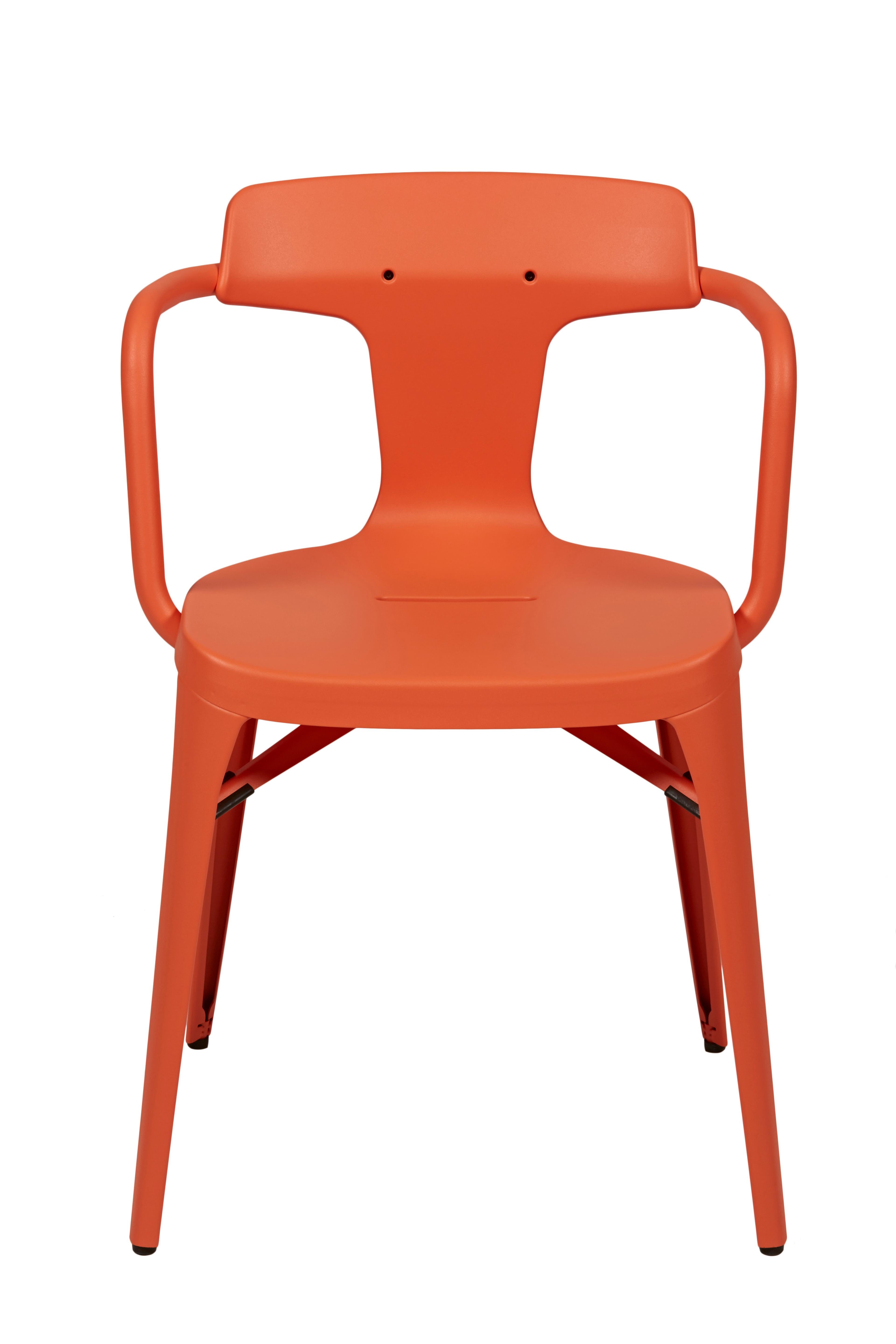 For Sale: Pink (Corail) T14 Chair in Pop Colors by Patrick Norguet and Tolix