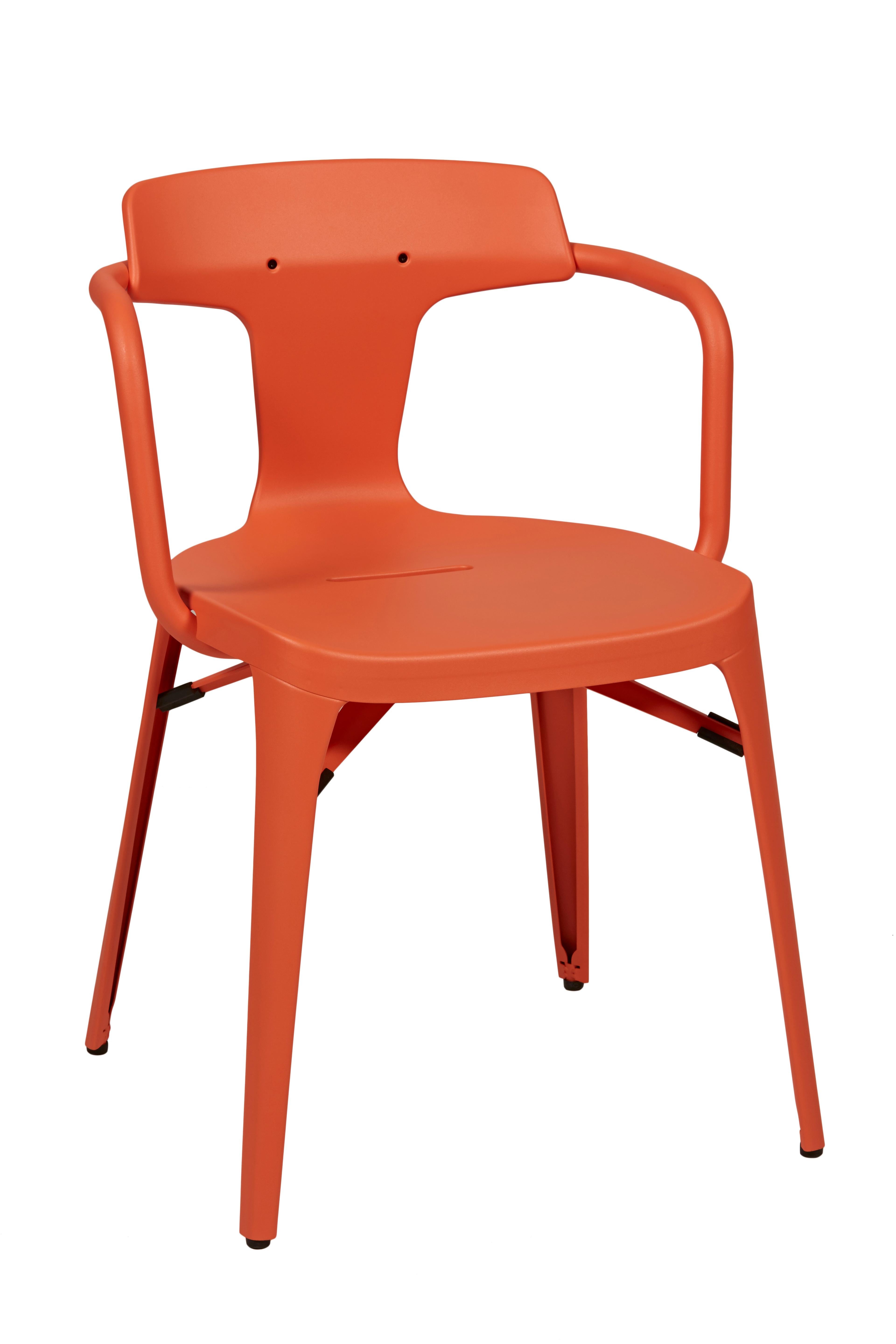 For Sale: Pink (Corail) T14 Chair in Pop Colors by Patrick Norguet and Tolix 5