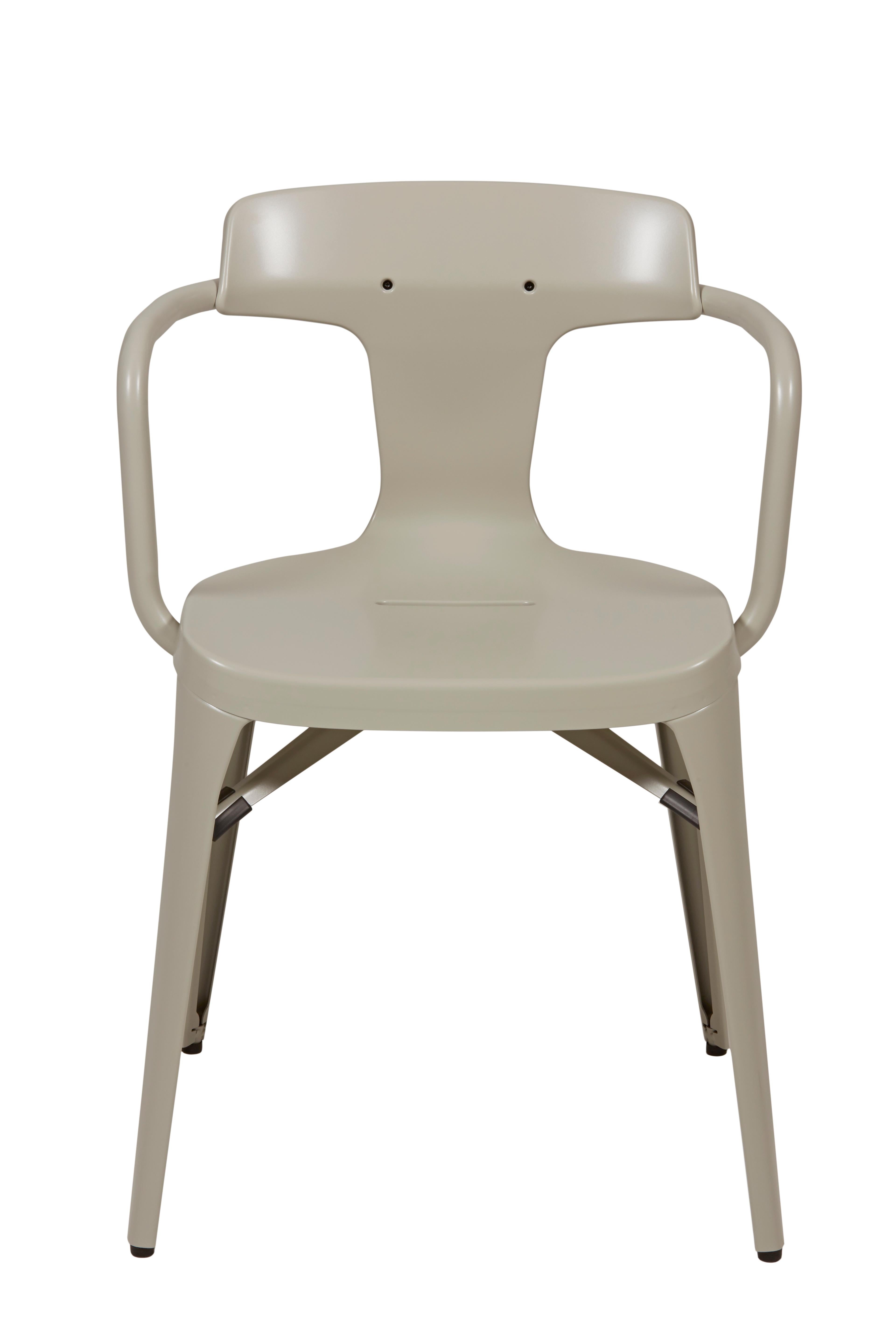 For Sale: Beige (Gris Soie) T14 Chair in Pop Colors by Patrick Norguet and Tolix