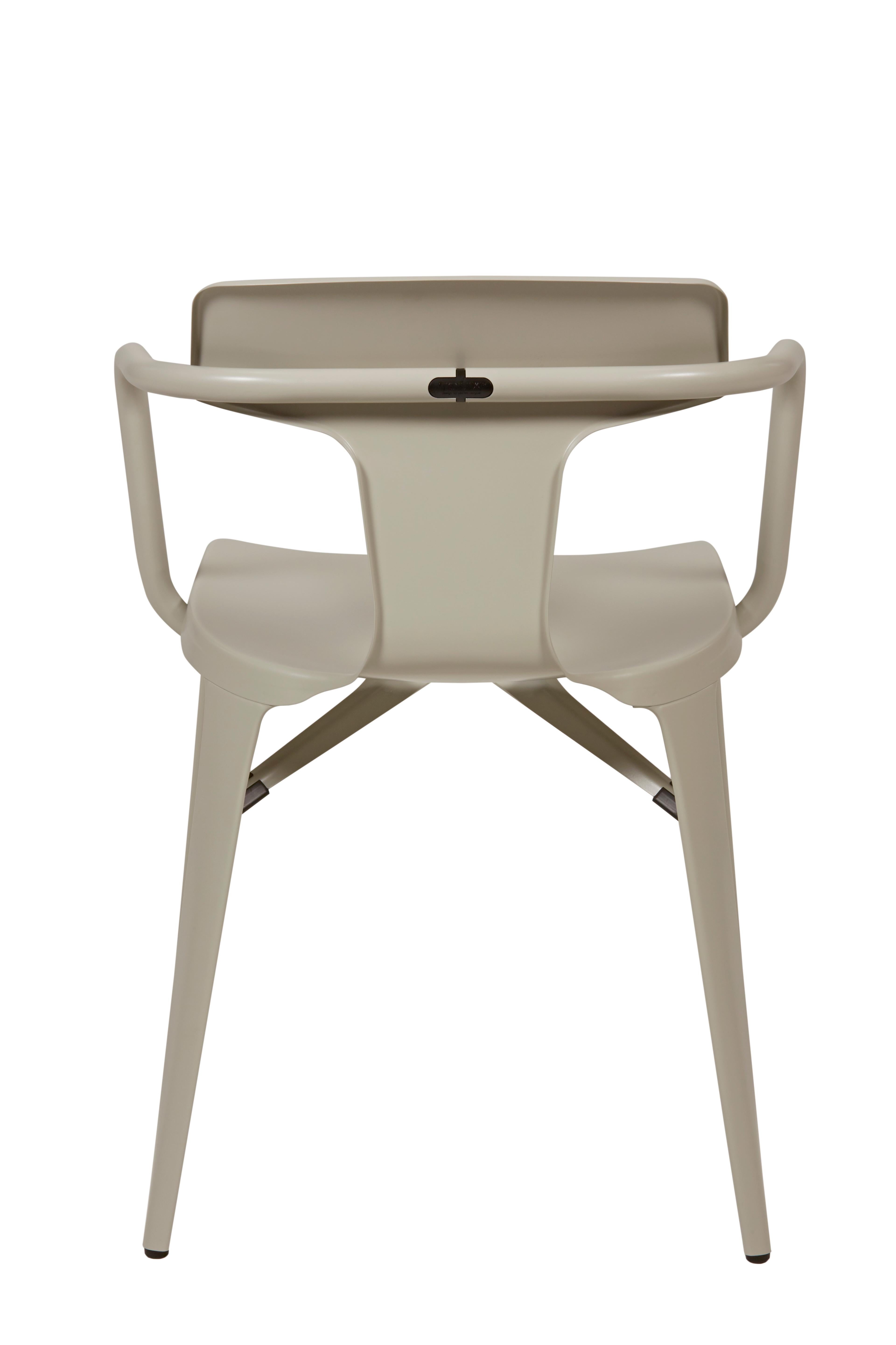 For Sale: Beige (Gris Soie) T14 Chair in Pop Colors by Patrick Norguet and Tolix 2