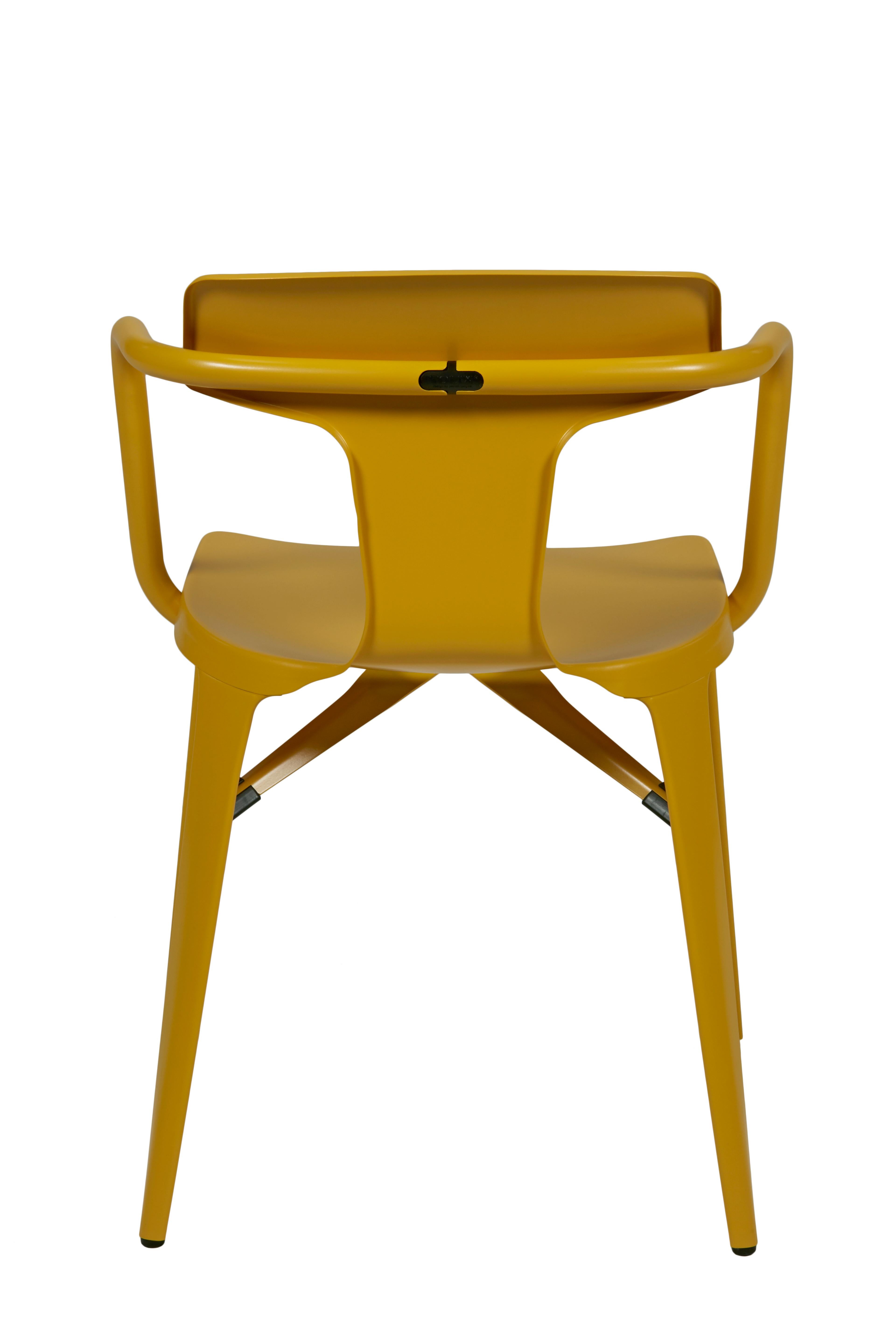 For Sale: Orange (Jaune Moutarde) T14 Chair in Pop Colors by Patrick Norguet and Tolix 2