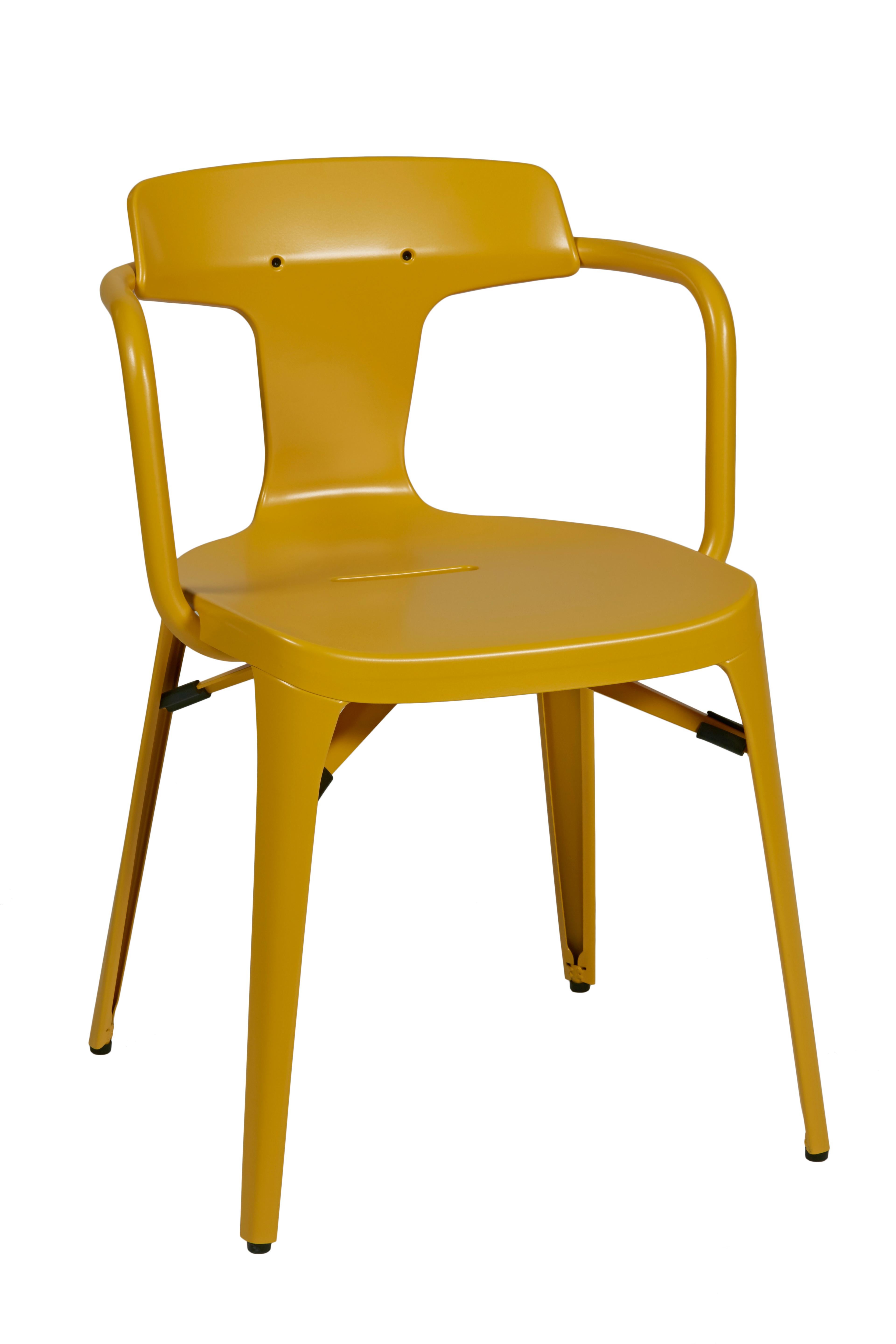 For Sale: Orange (Jaune Moutarde) T14 Chair in Pop Colors by Patrick Norguet and Tolix 3