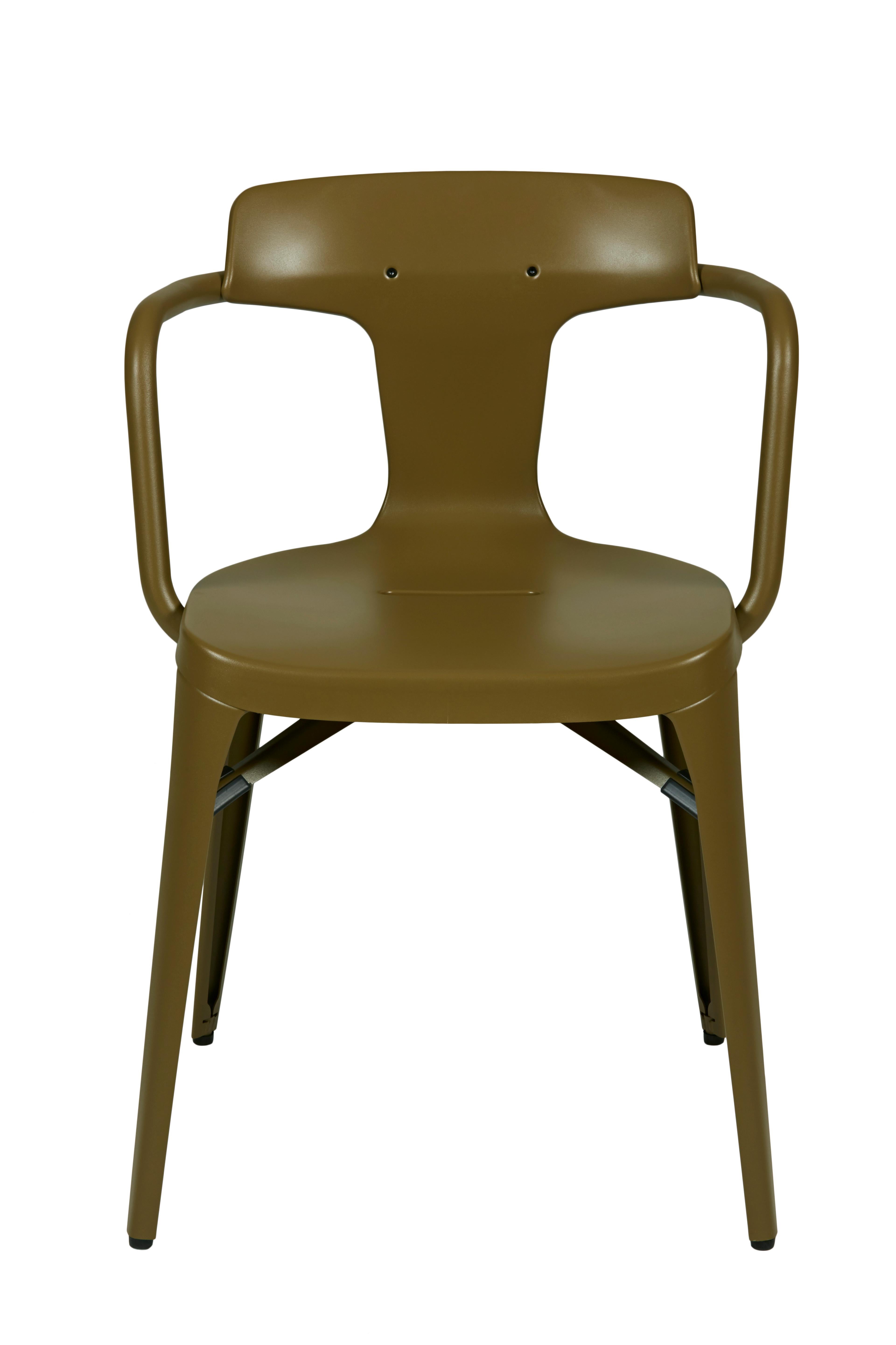 For Sale: Brown (Kaki) T14 Chair in Pop Colors by Patrick Norguet and Tolix