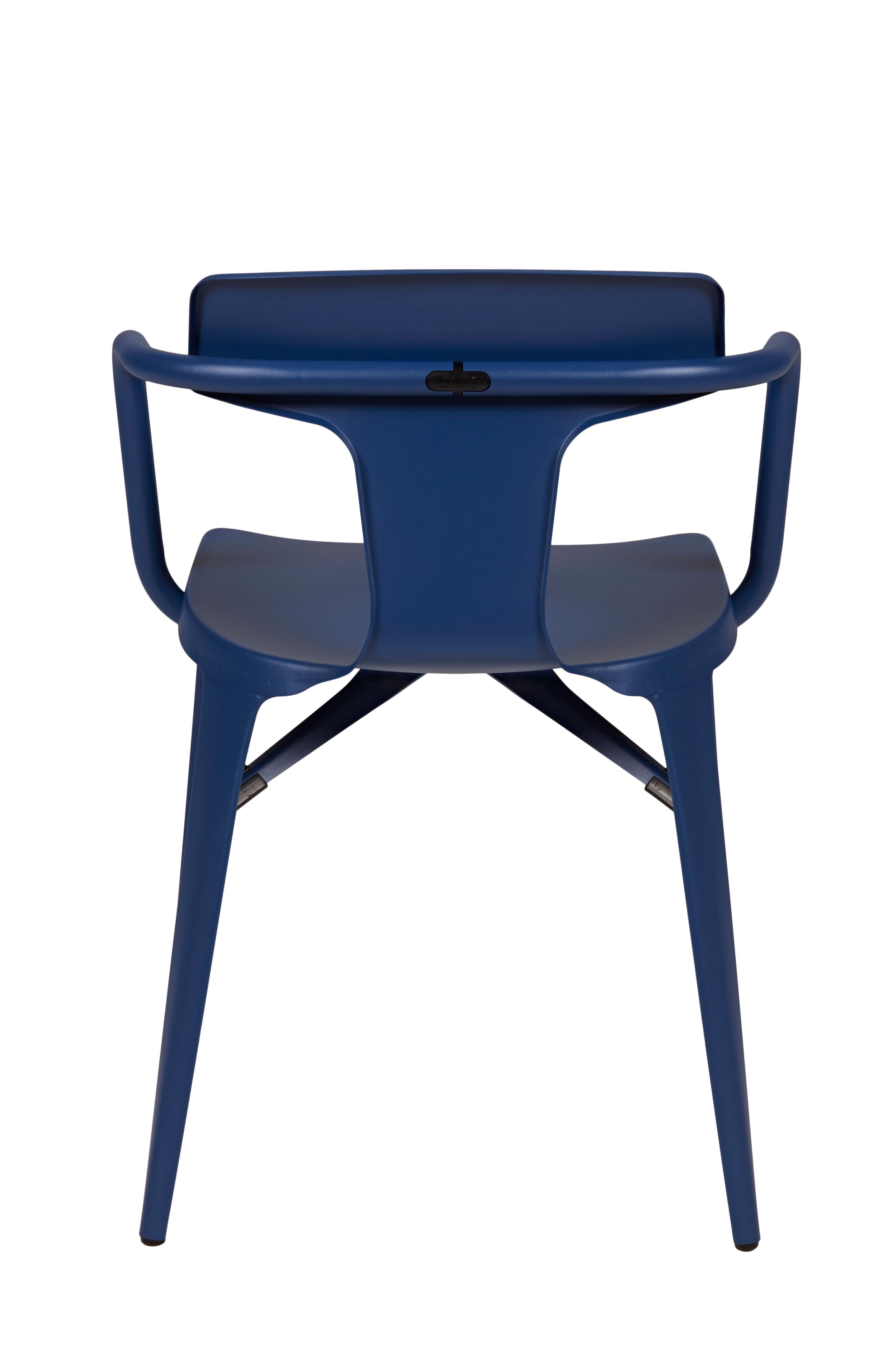 For Sale: Blue (Myrtille) T14 Chair in Pop Colors by Patrick Norguet and Tolix 2