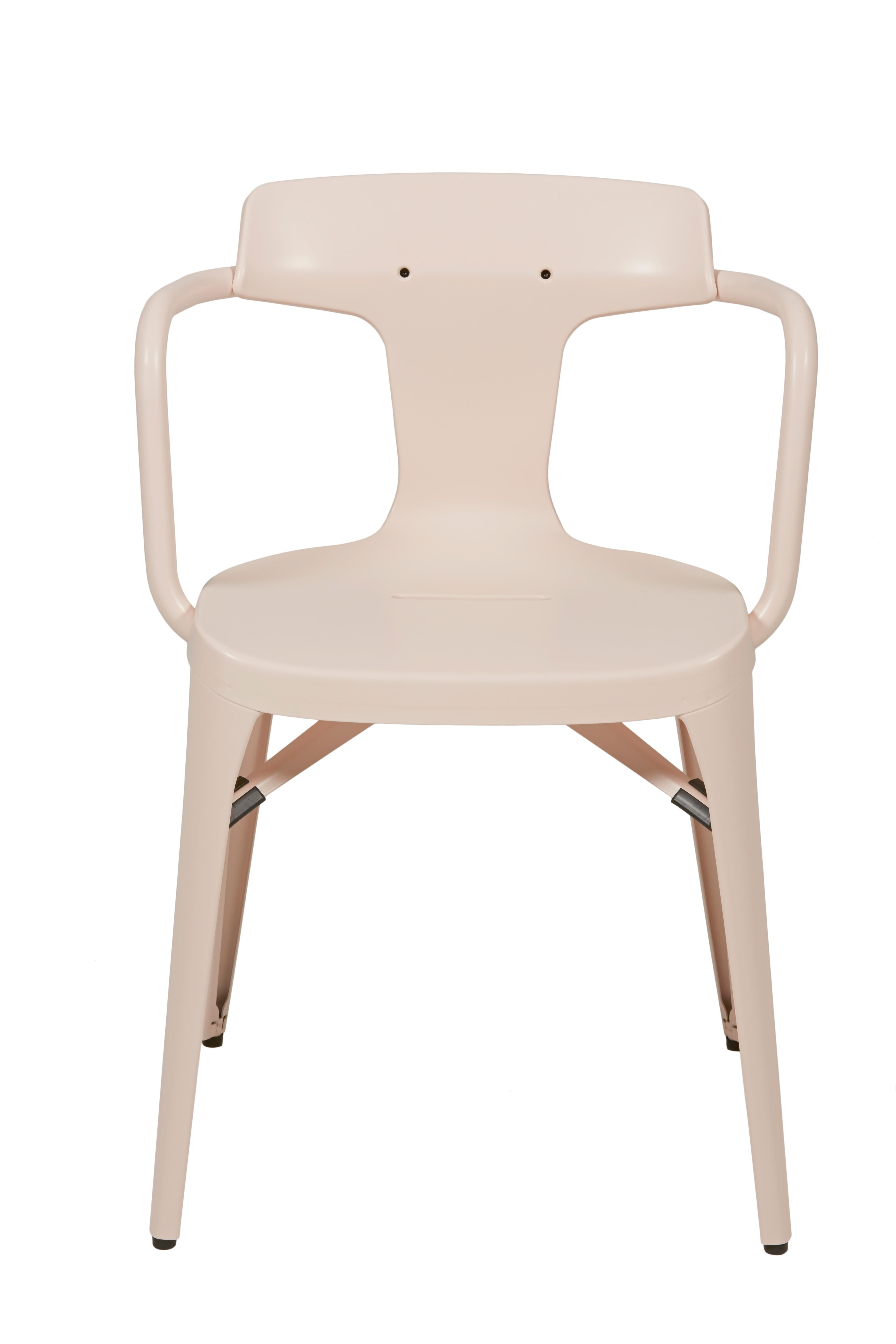 For Sale: Pink (Rose Poudré) T14 Chair in Pop Colors by Patrick Norguet and Tolix
