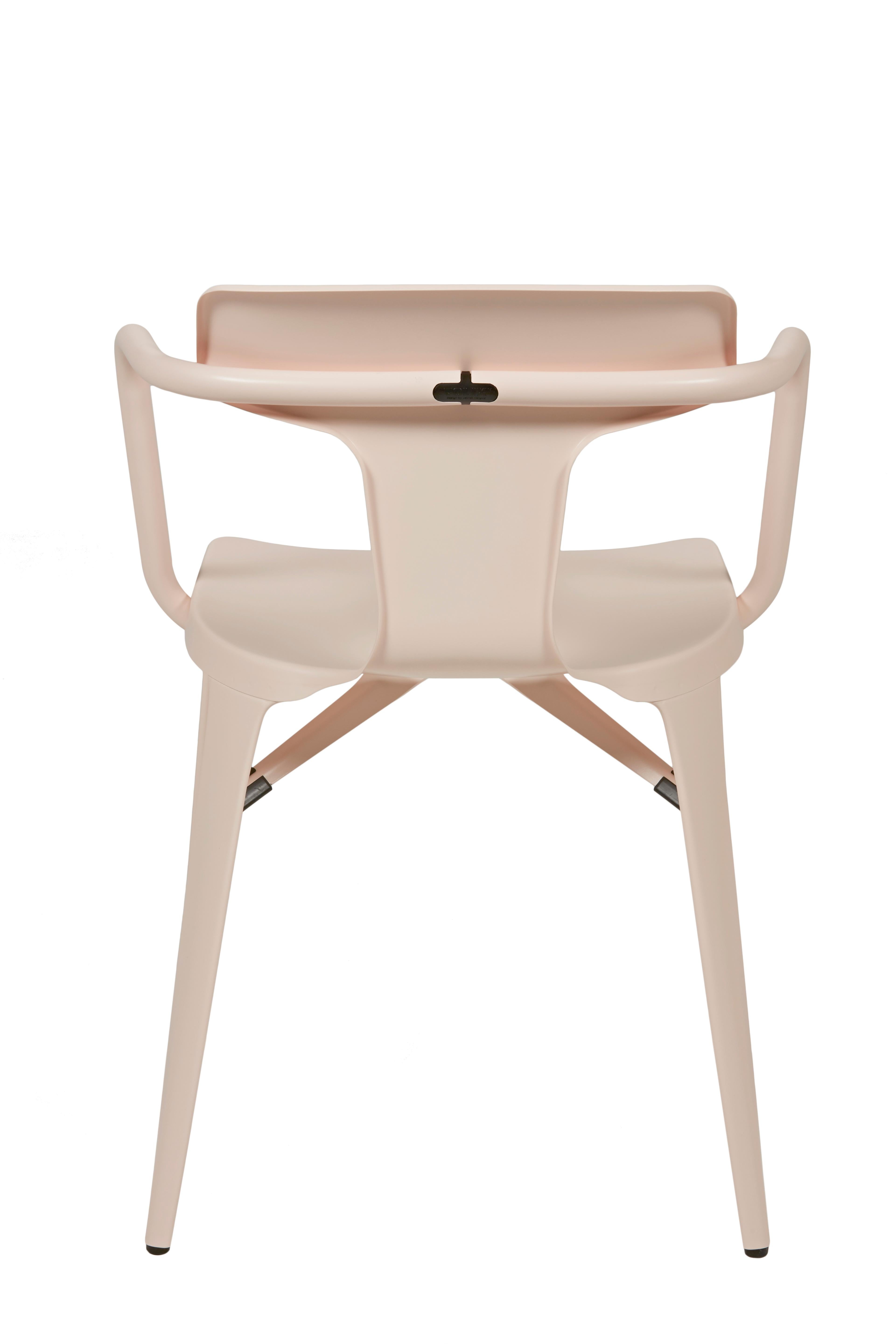 For Sale: Pink (Rose Poudré) T14 Chair in Pop Colors by Patrick Norguet and Tolix 2