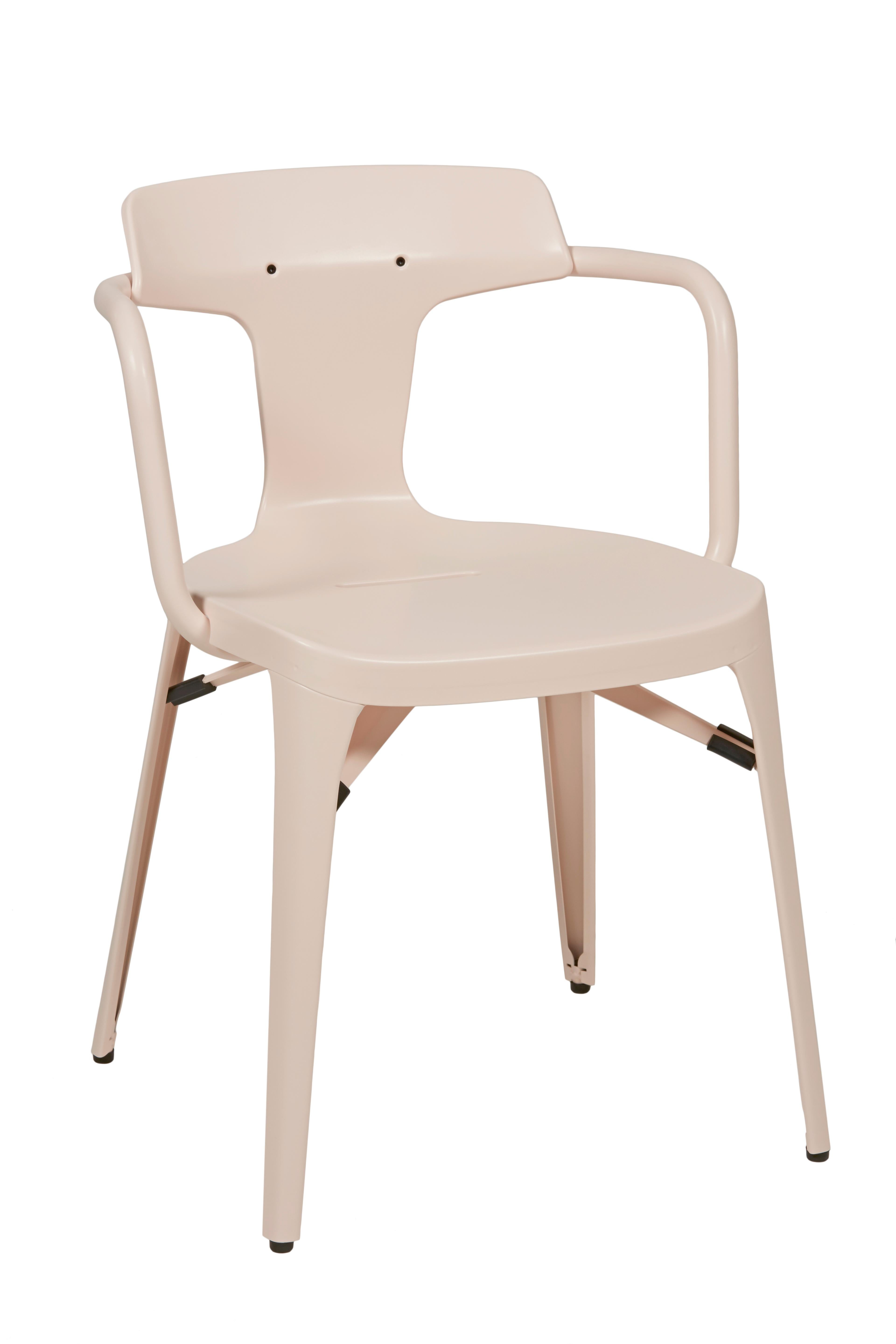 For Sale: Pink (Rose Poudré) T14 Chair in Pop Colors by Patrick Norguet and Tolix 3